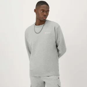 Powerblend Crewneck Sweatshirt, Left Script Logo Urban Street Look