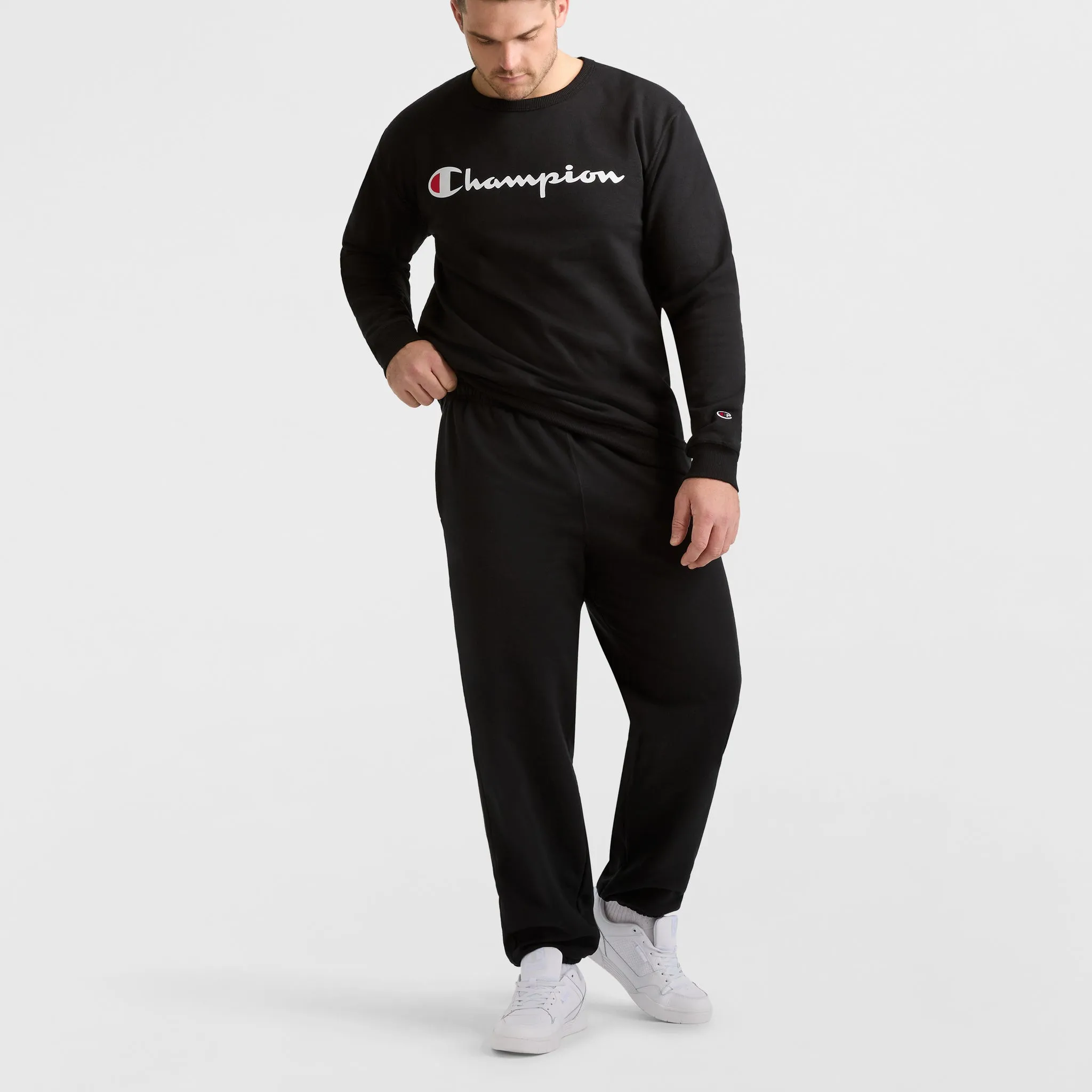 Powerblend Crewneck Sweatshirt, Script Logo - Big & Tall Urban Street Look