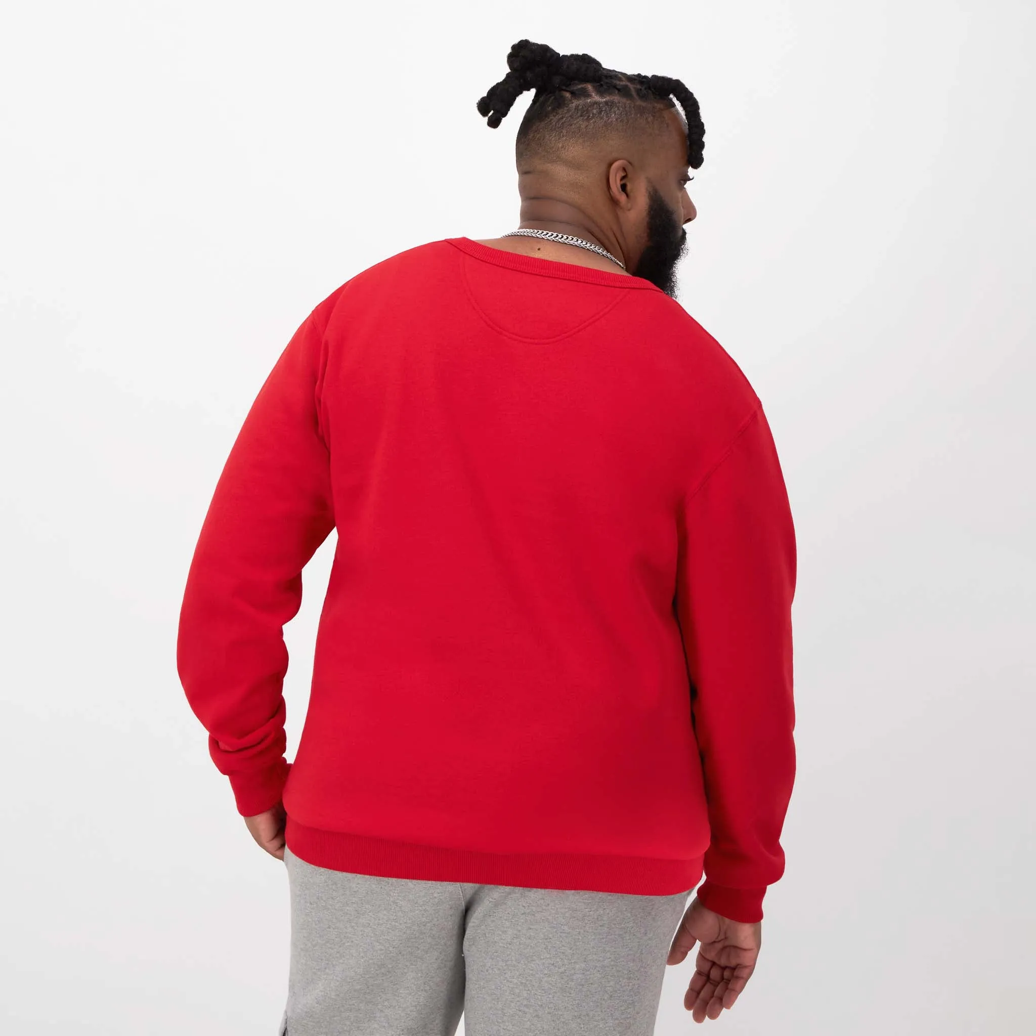 Powerblend Crewneck Sweatshirt, Script Logo - Big & Tall Urban Street Look