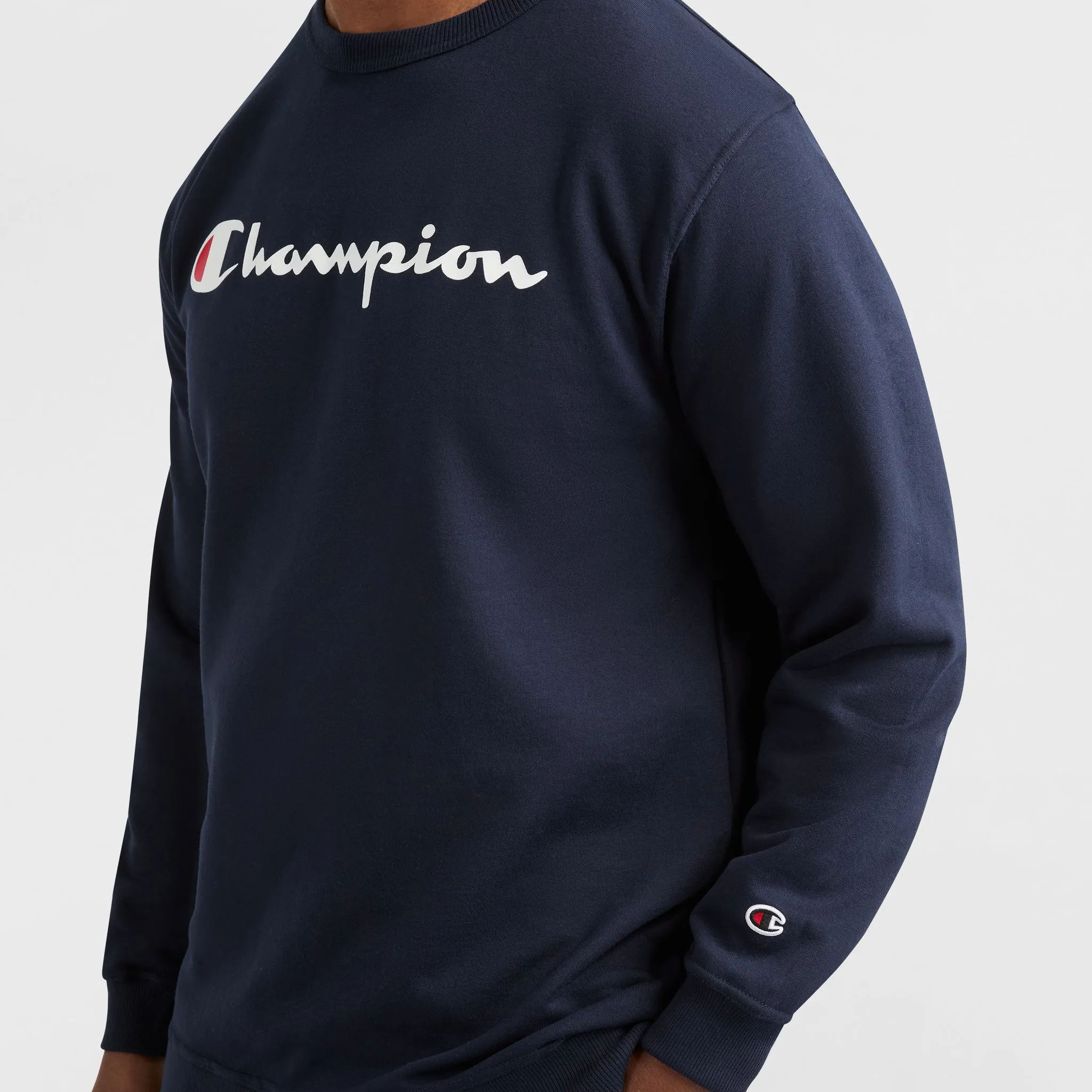 Powerblend Crewneck Sweatshirt, Script Logo - Big & Tall Urban Street Look
