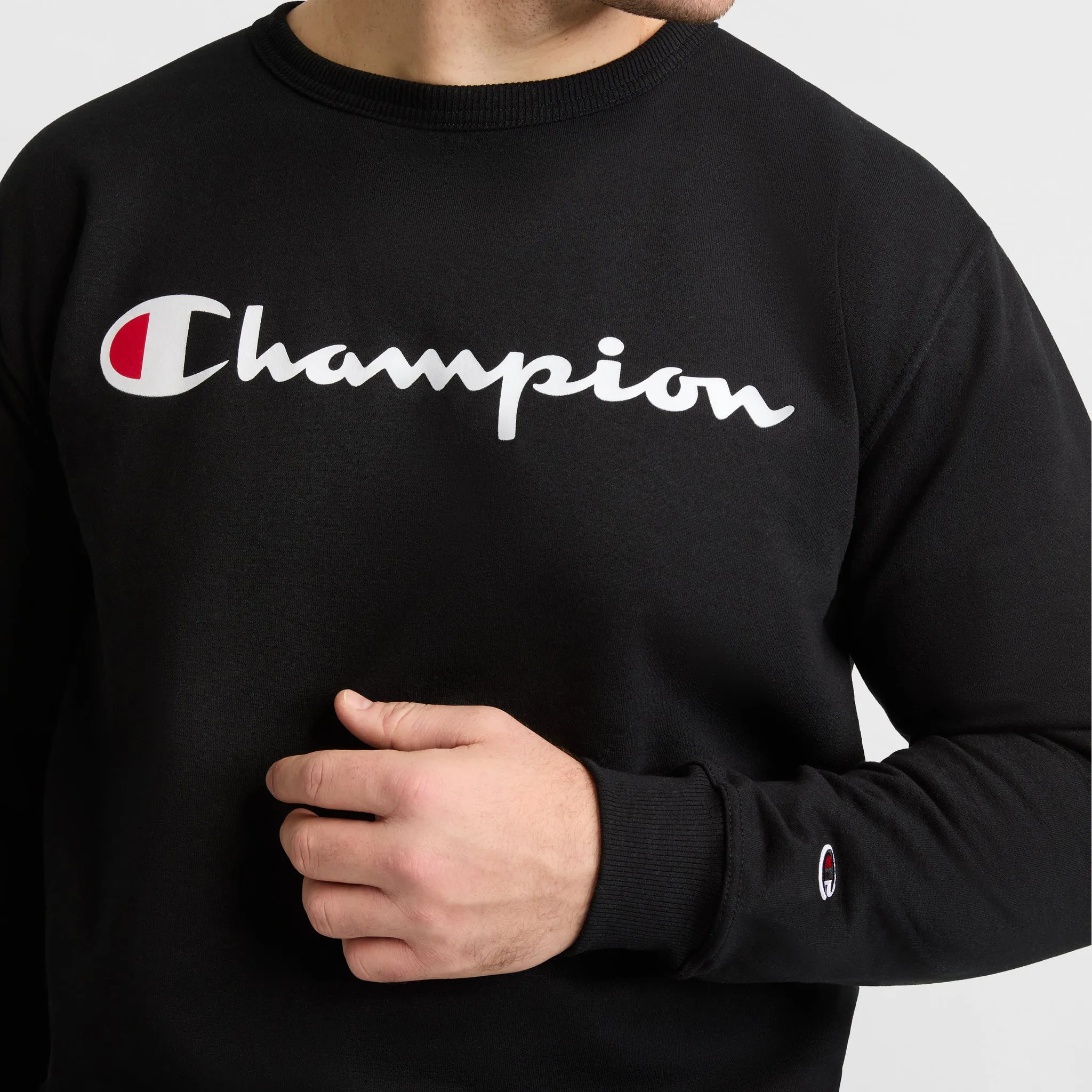 Powerblend Crewneck Sweatshirt, Script Logo - Big & Tall Urban Street Look