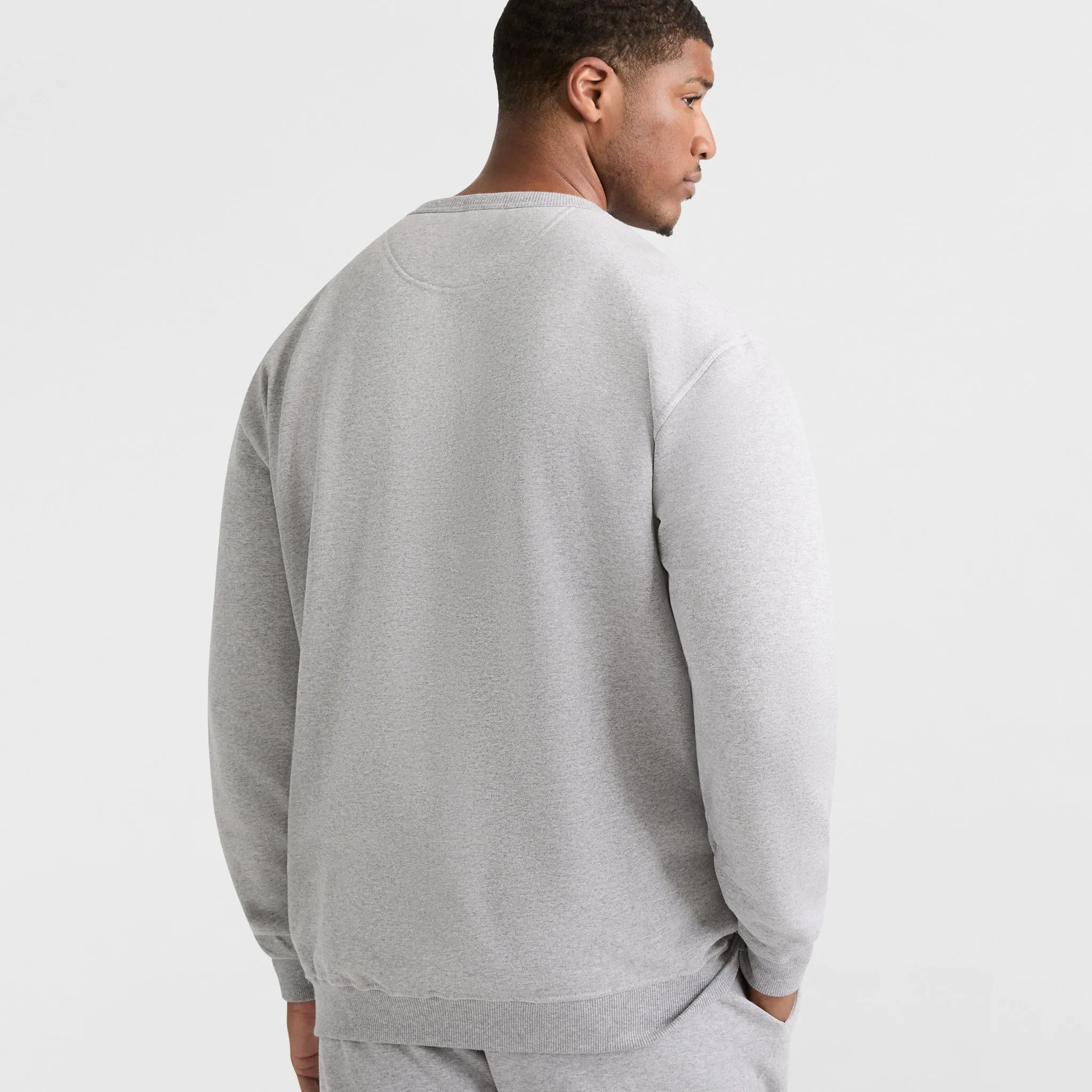 Powerblend Crewneck Sweatshirt, Script Logo - Big & Tall Urban Street Look