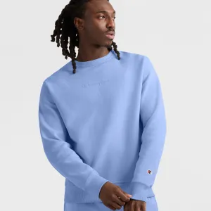 Powerblend Crewneck Sweatshirt, Tonal Script Logo Urban Street Look