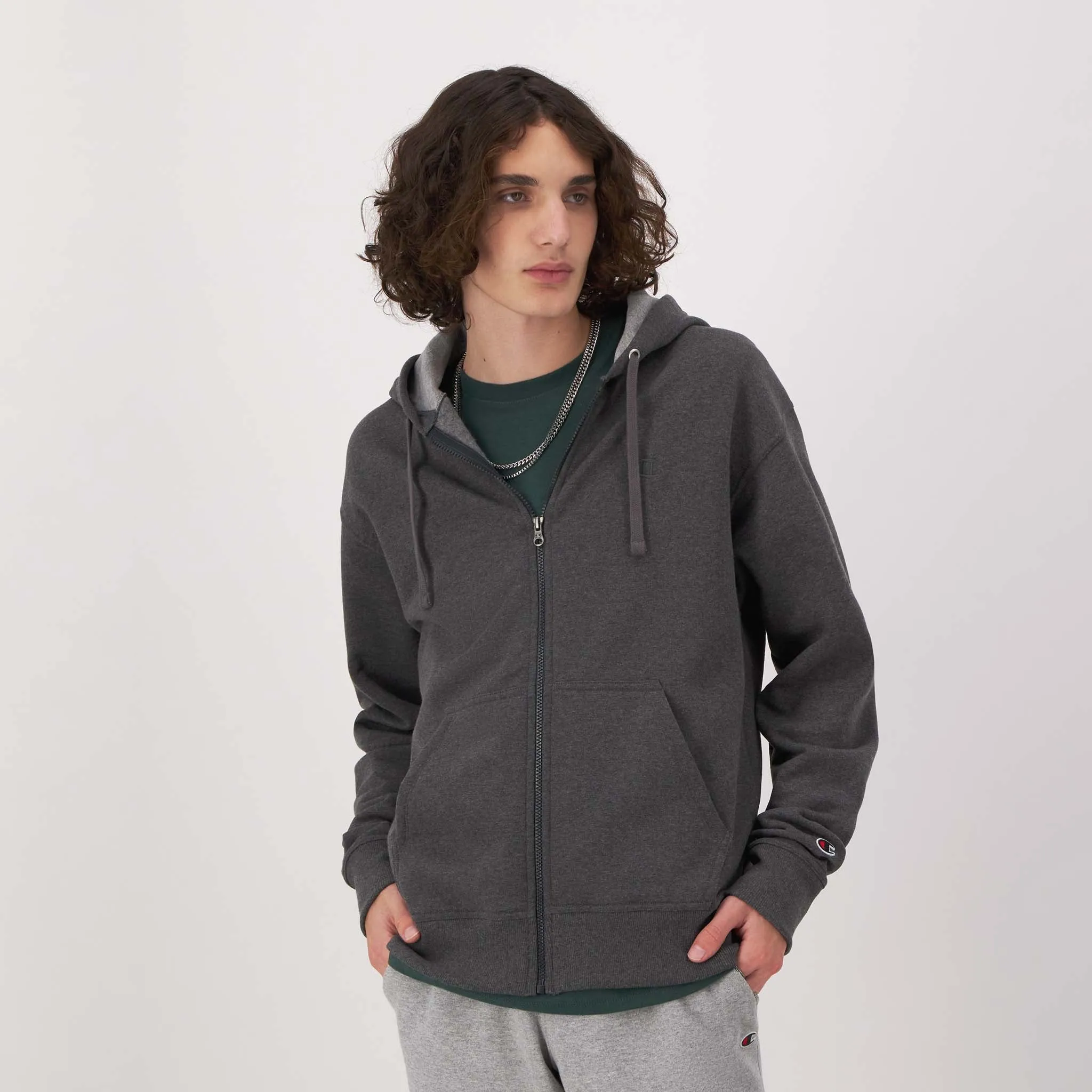 Powerblend Full-Zip Hoodie, C Logo Urban Street Look