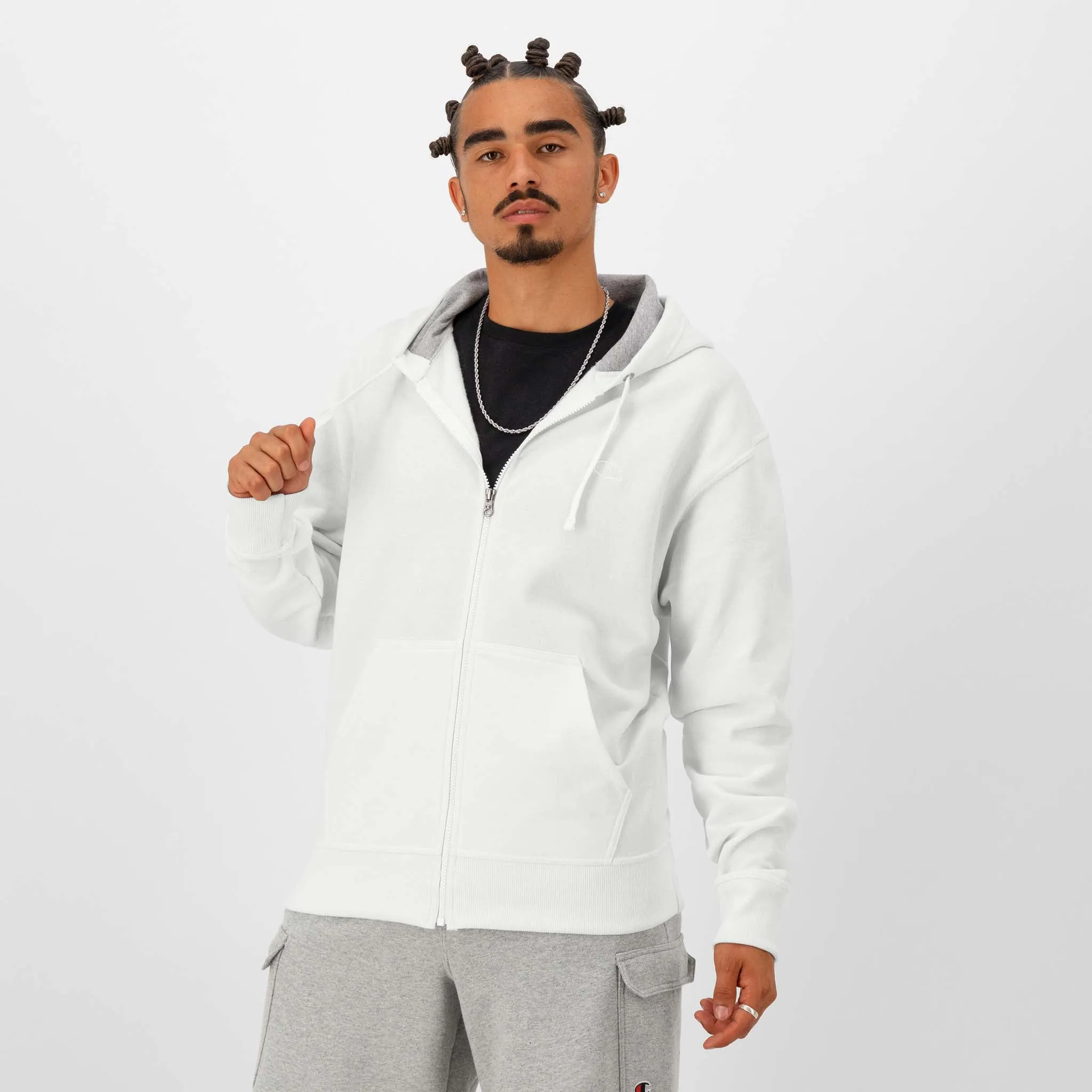 Powerblend Full-Zip Hoodie, C Logo Urban Street Look