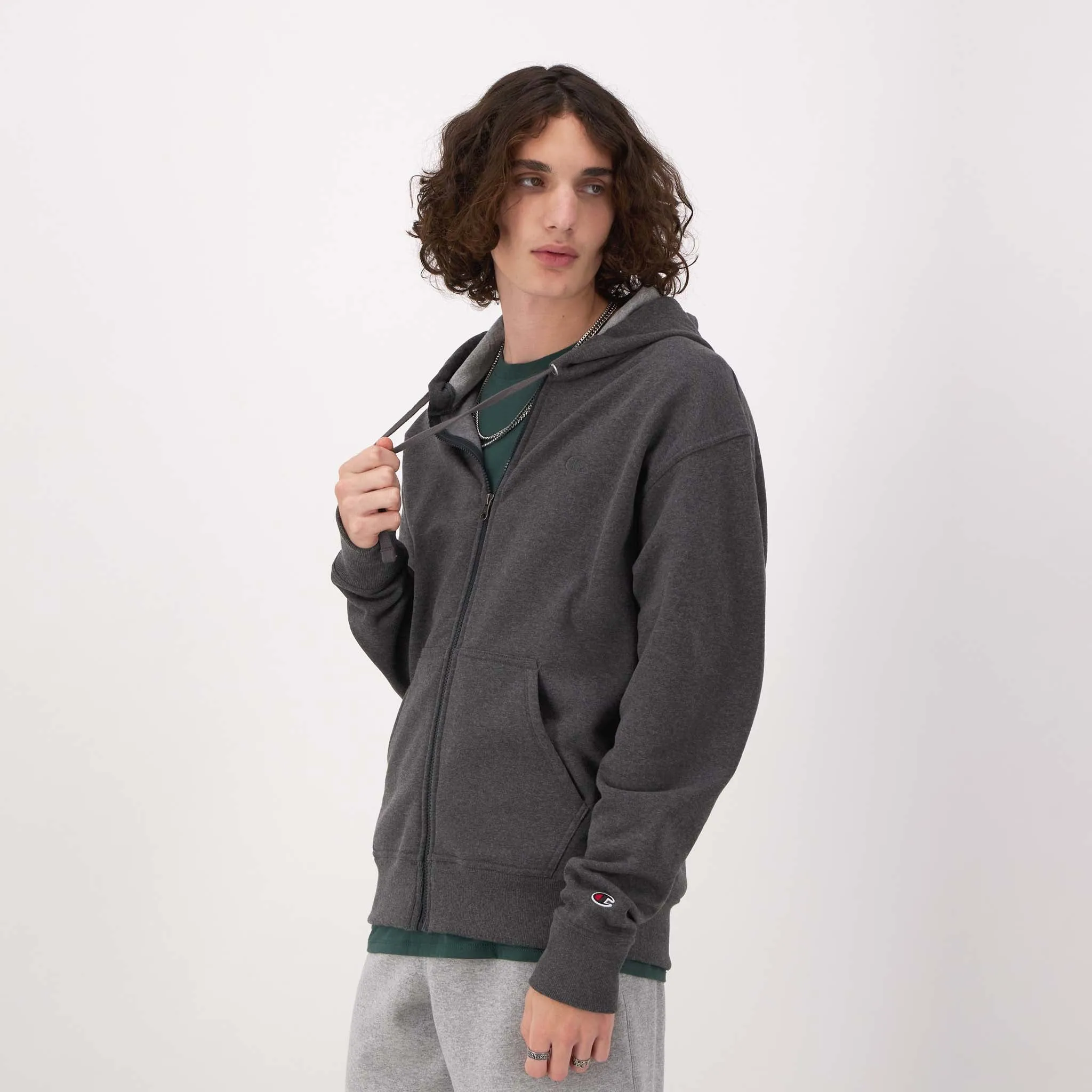 Powerblend Full-Zip Hoodie, C Logo Urban Street Look