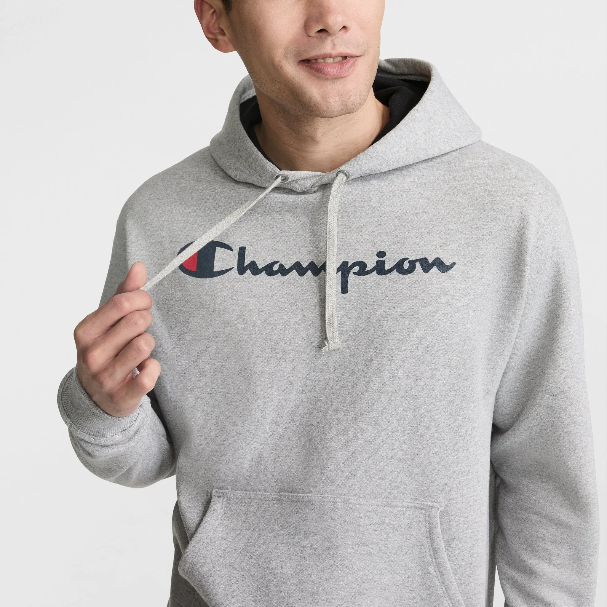 Powerblend Hoodie, Full Script Logo Urban Street Look