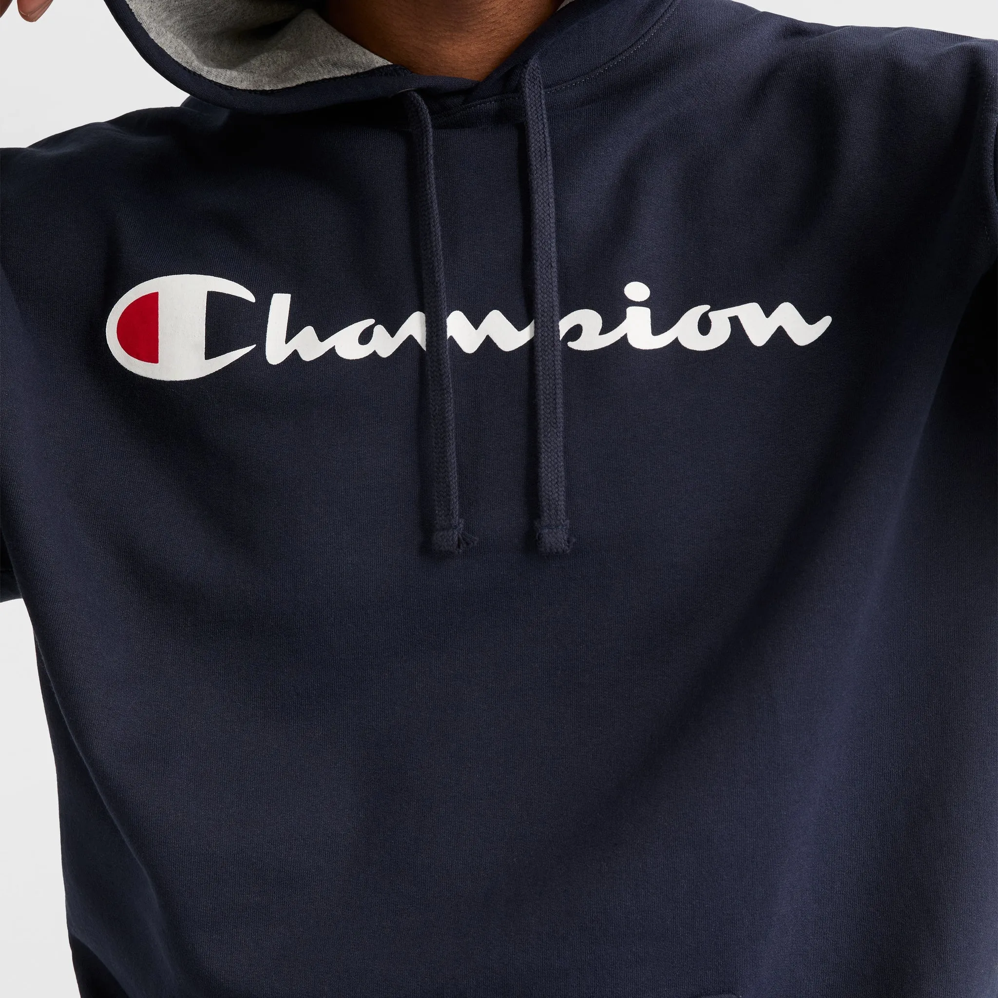 Powerblend Hoodie, Script Logo - Big & Tall Urban Street Look