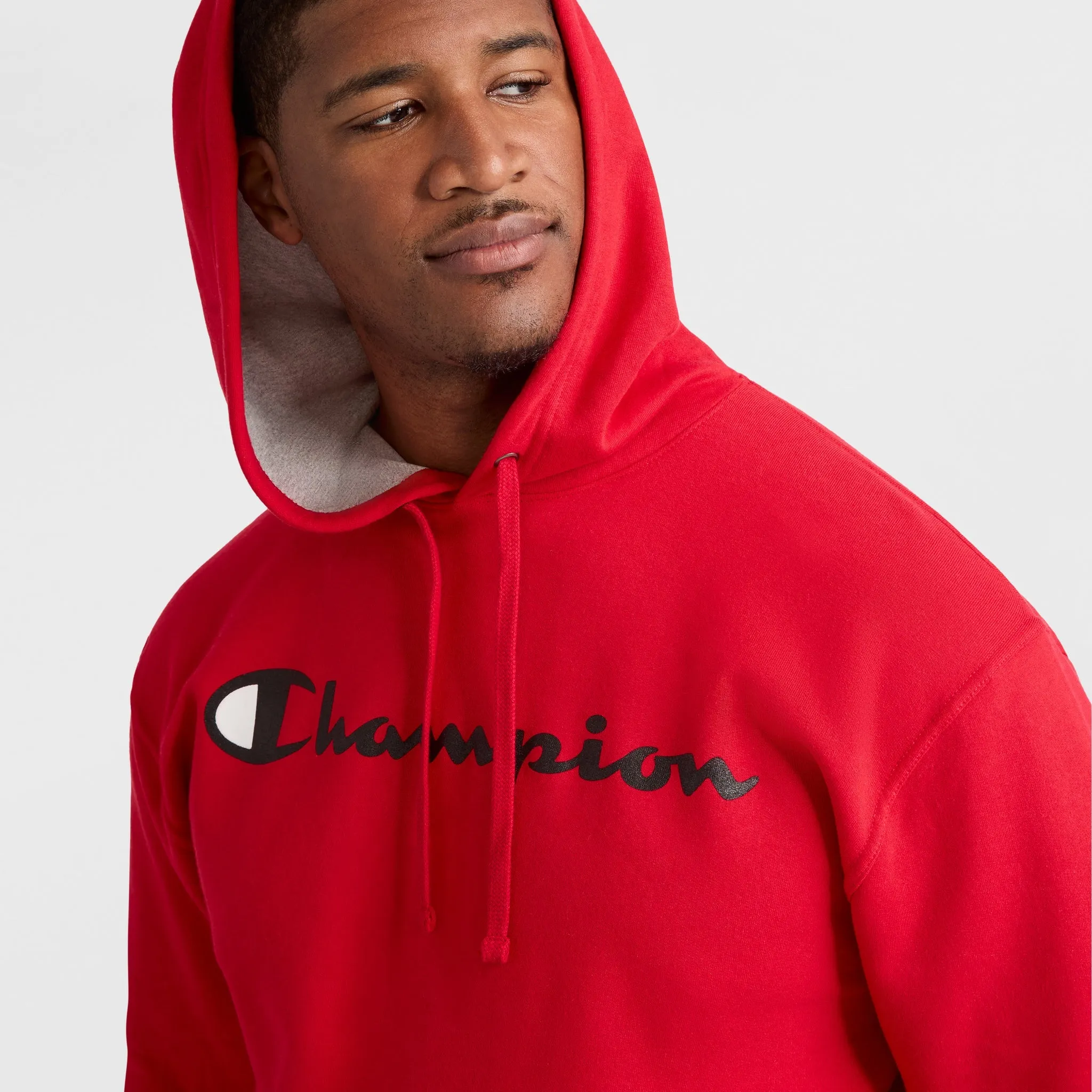 Powerblend Hoodie, Script Logo - Big & Tall Urban Street Look