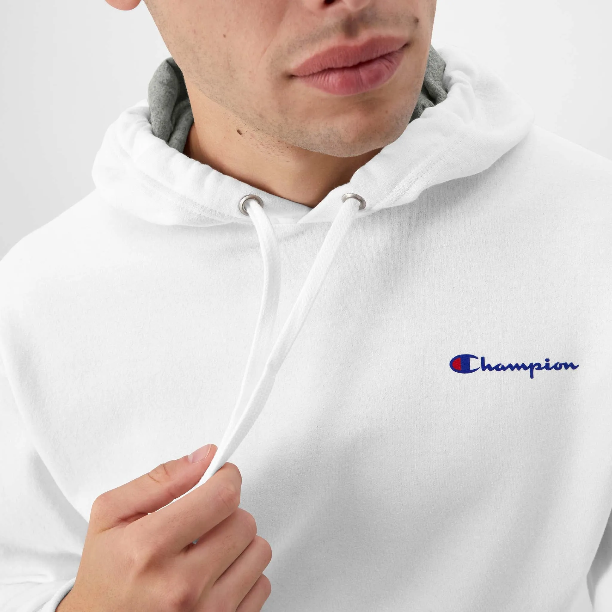 Powerblend Hoodie, Small Script Logo Urban Street Look