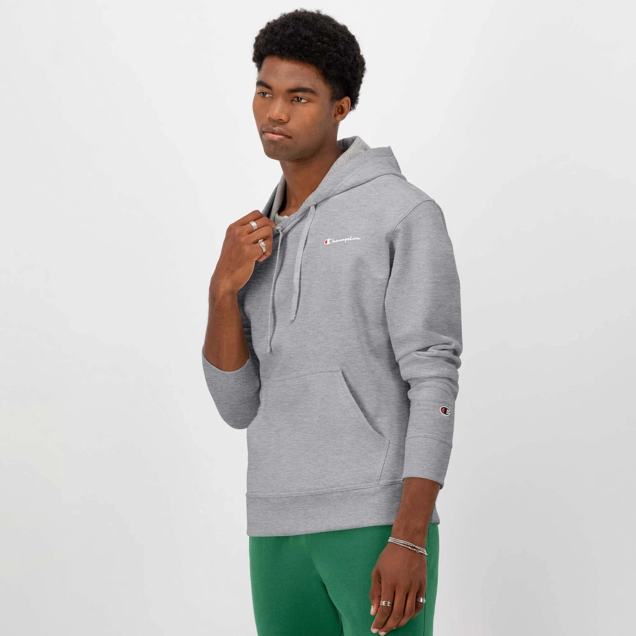 Powerblend Hoodie, Small Script Logo Urban Street Look