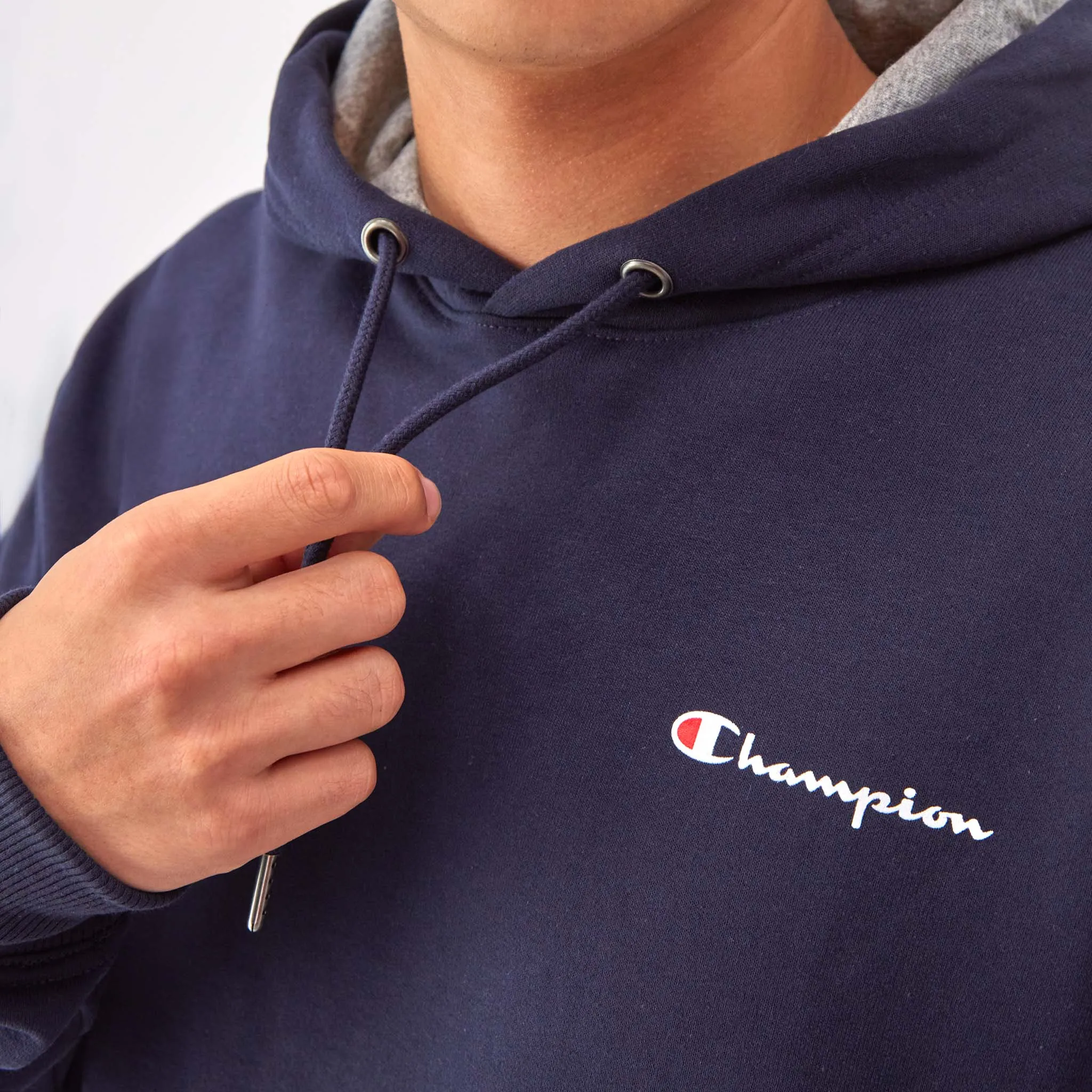 Powerblend Hoodie, Small Script Logo Urban Street Look