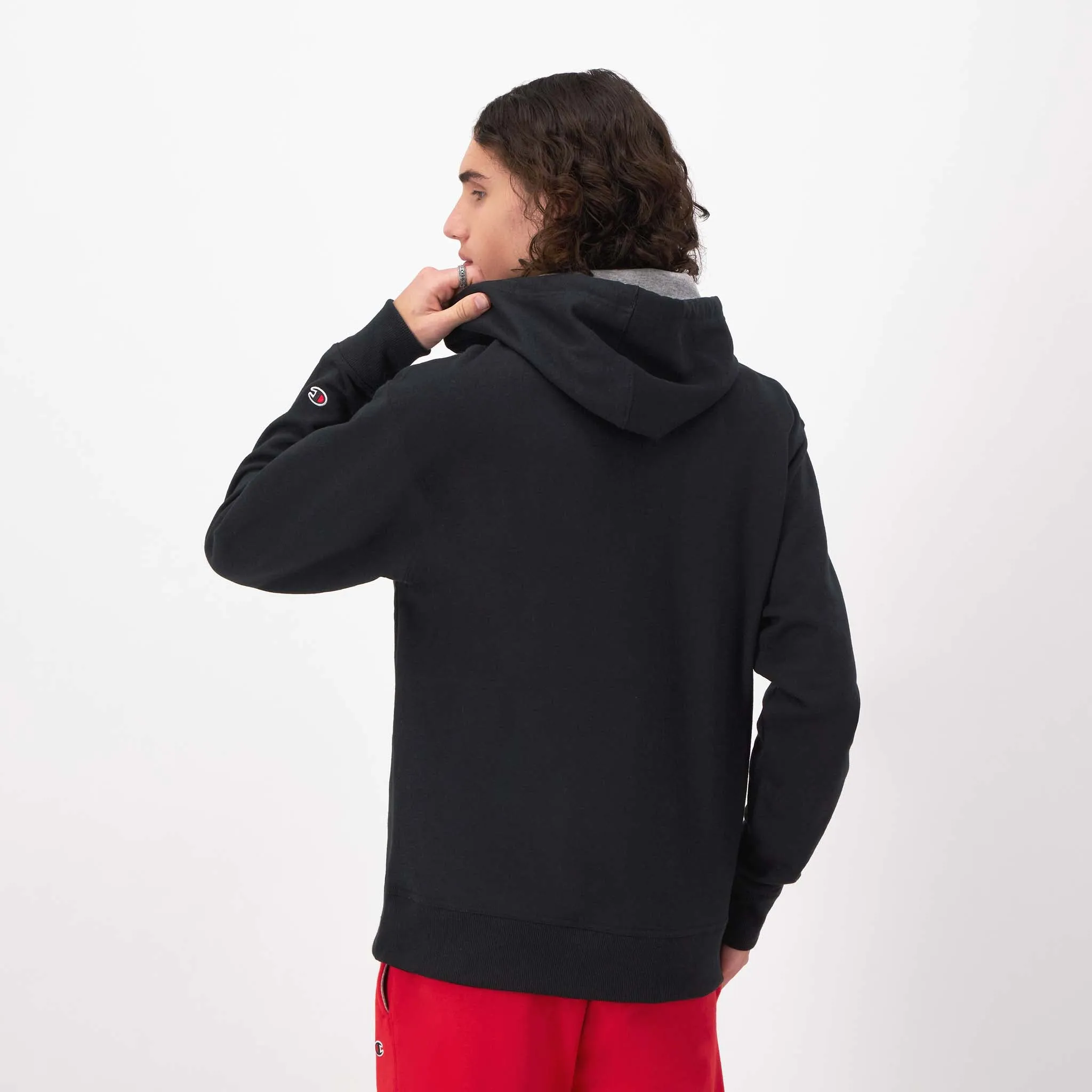 Powerblend Hoodie, Small Script Logo Urban Street Look