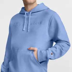 Powerblend Hoodie, Tonal Script Logo Urban Street Look