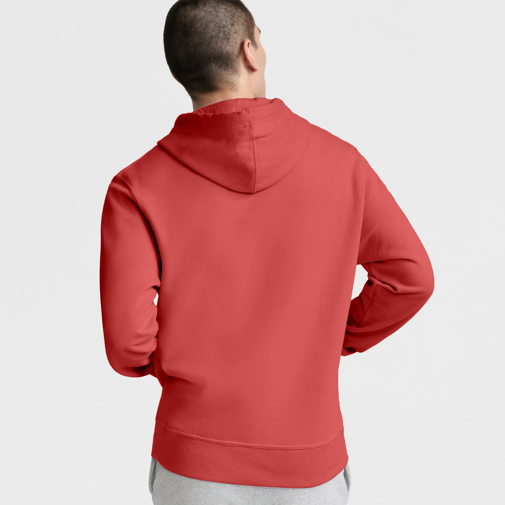 Powerblend Hoodie, Tonal Script Logo Urban Street Look