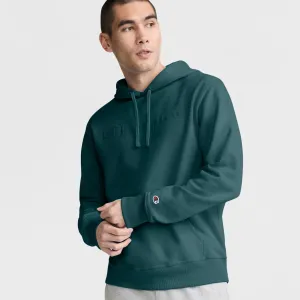 Powerblend Hoodie, Tonal Script Logo Urban Street Look