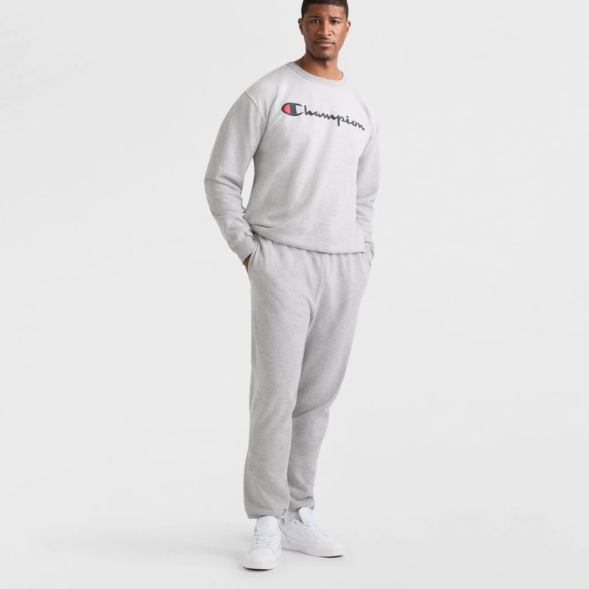 Powerblend Sweatpants, Cinched Hem, C Logo - Big & Tall Lounge & Leisure