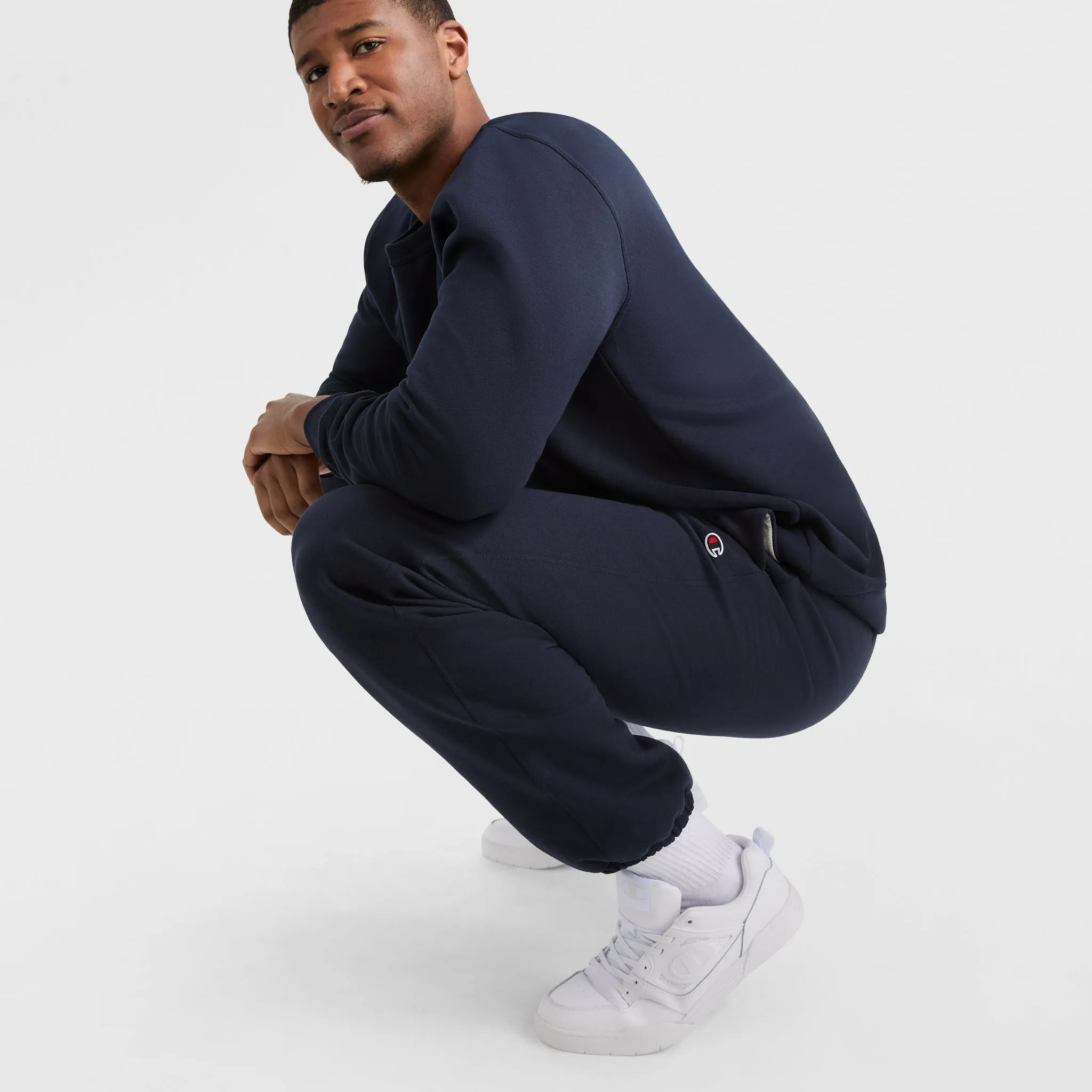 Powerblend Sweatpants, Cinched Hem, C Logo - Big & Tall Lounge & Leisure