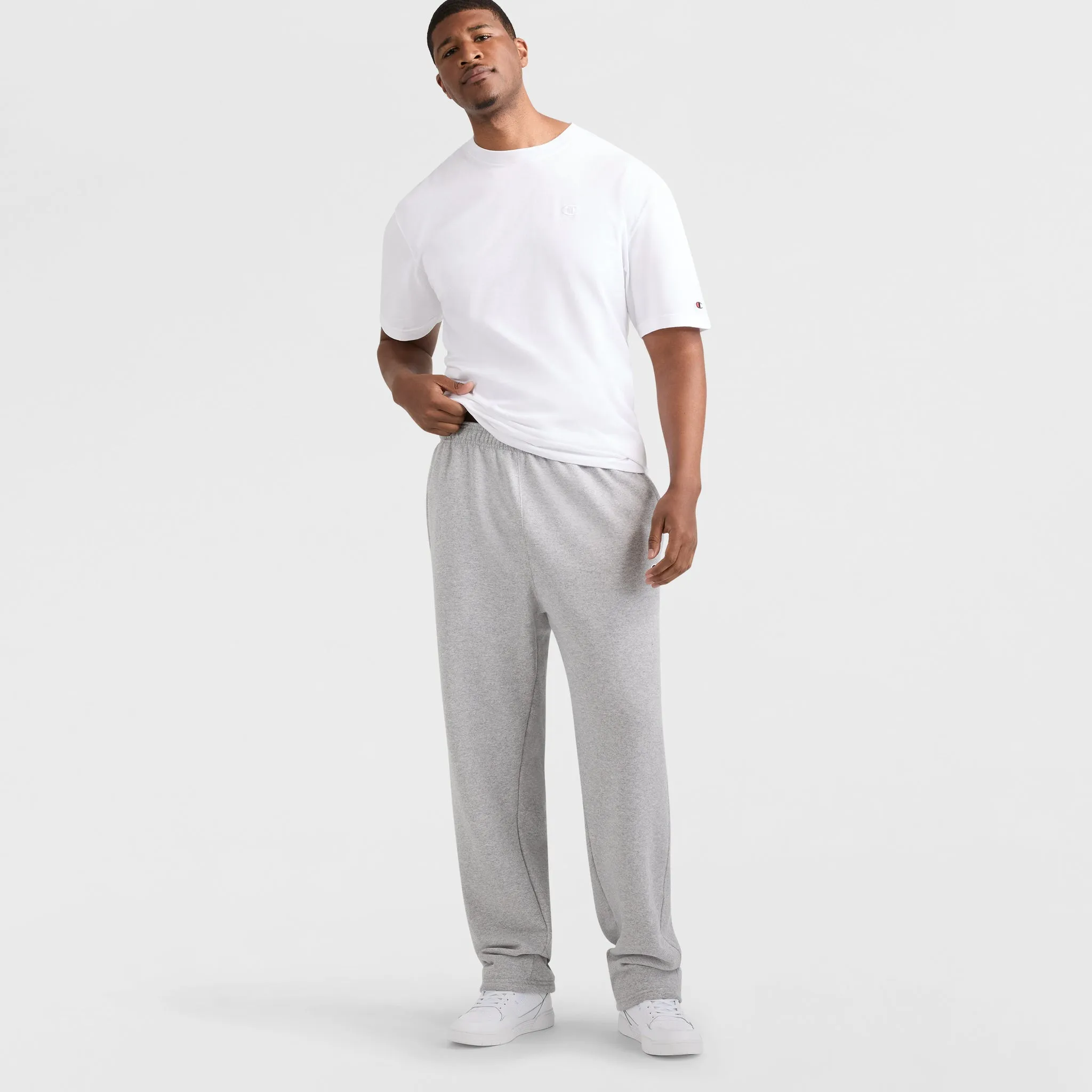 Powerblend Sweatpants, Open Hem, C Logo - Big & Tall Lounge & Leisure