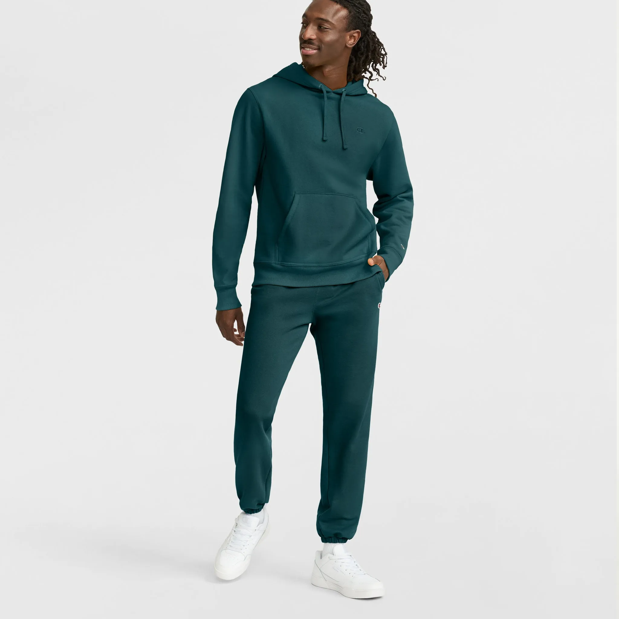 Powerblend Sweatpants, Relaxed Hem, C Logo Lounge & Leisure