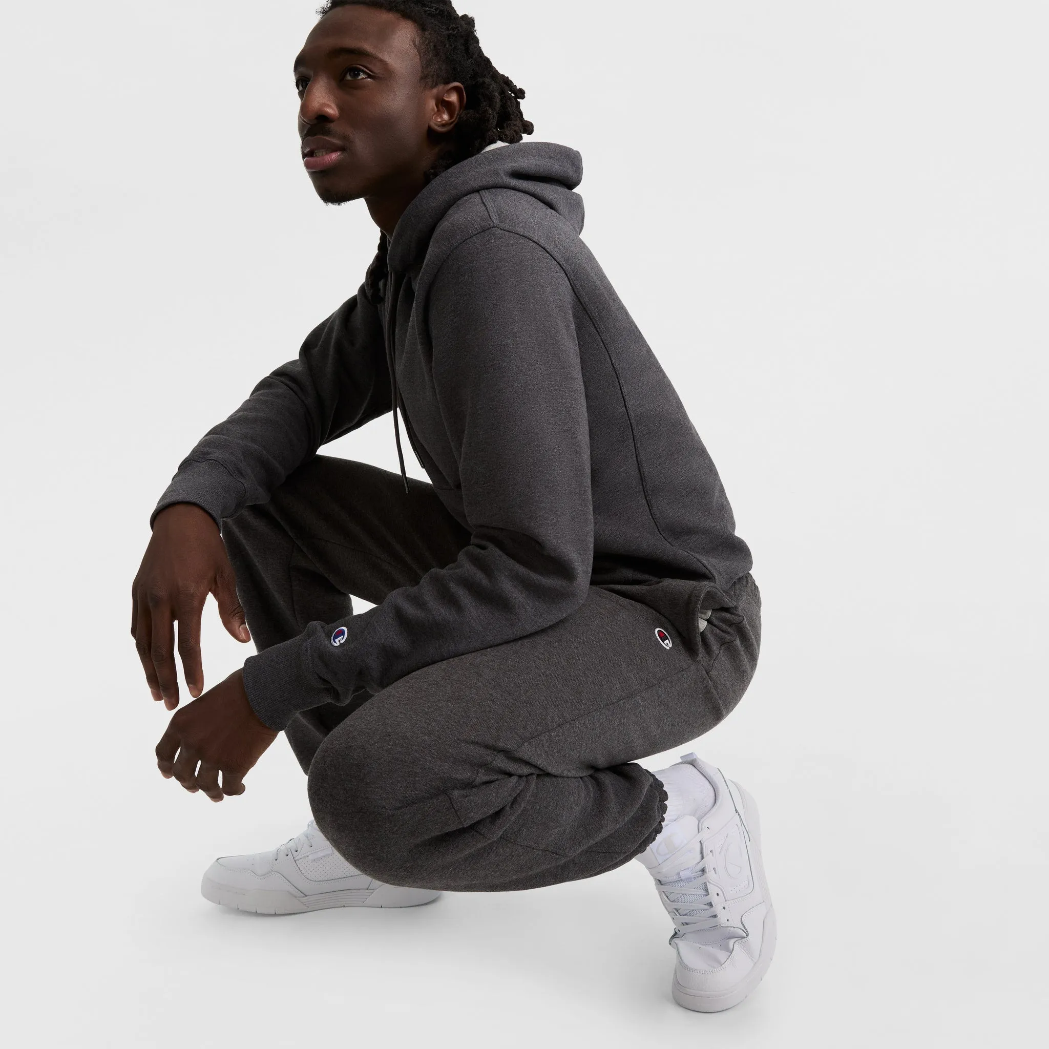 Powerblend Sweatpants, Relaxed Hem, C Logo Lounge & Leisure