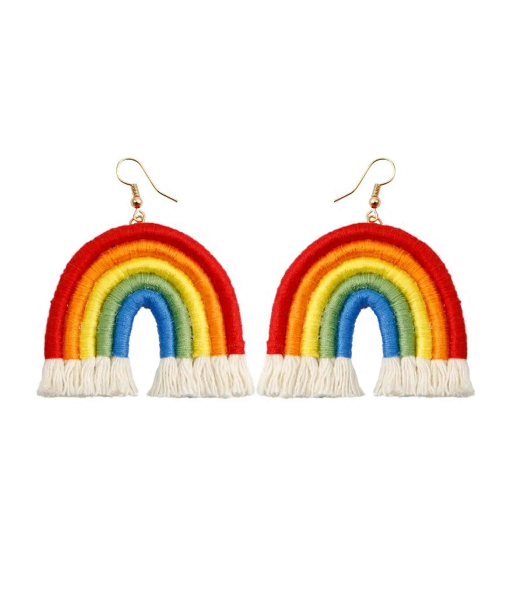 Rainbow Tassle Earrings Everyday Chic