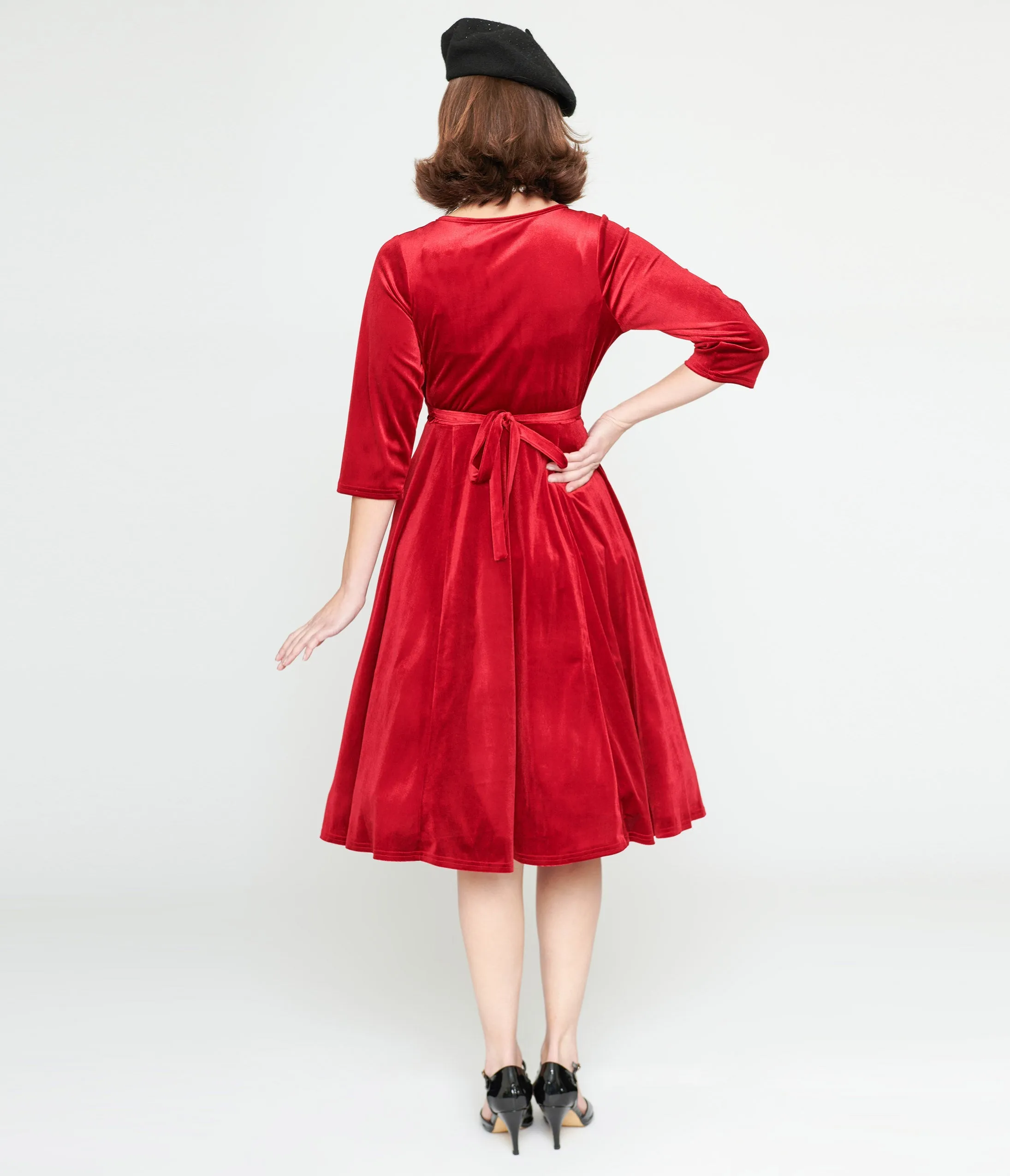 Red Velvet Lyra Fit & Flare Dress Casual Everyday Look