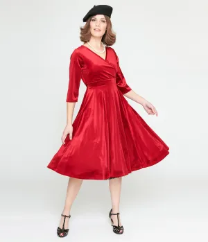 Red Velvet Lyra Fit & Flare Dress Casual Everyday Look
