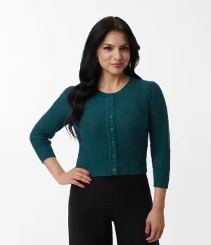 Retro Style Peacock Crochet Cardigan Easy Date Night