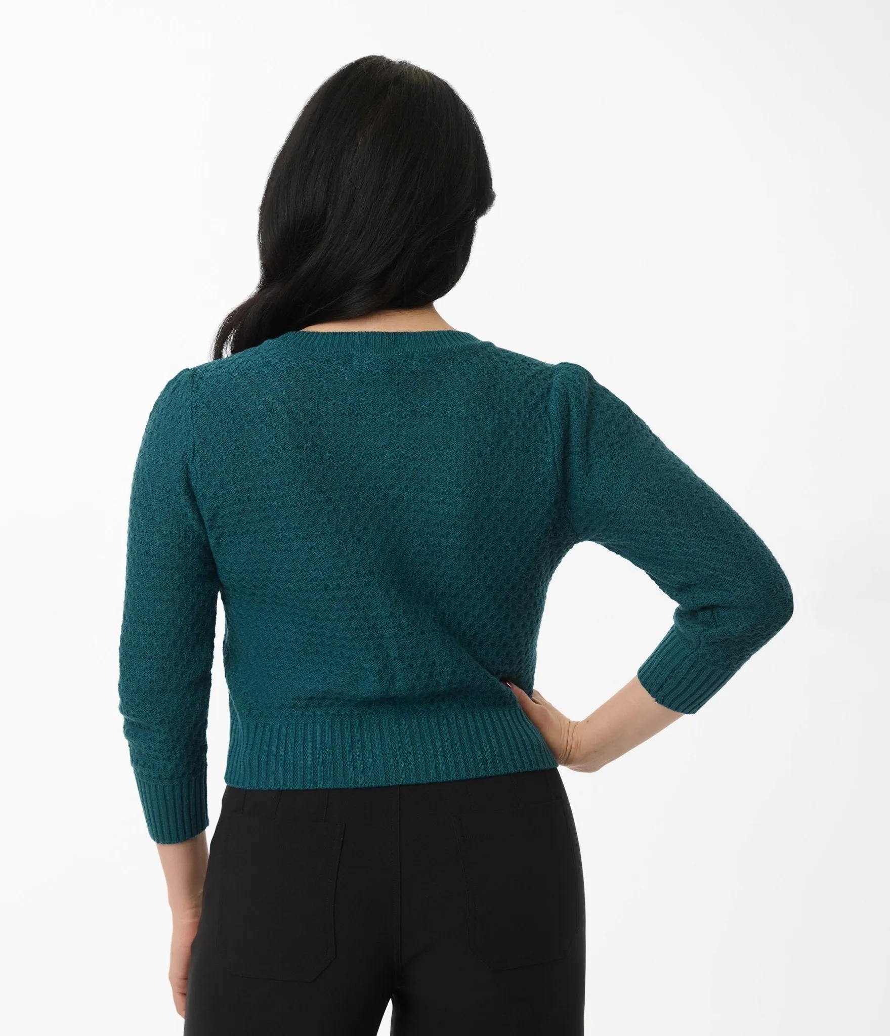 Retro Style Peacock Crochet Cardigan Easy Date Night