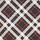 Retrolicious Black & Orange Plaid Bow Top Easy Date Night