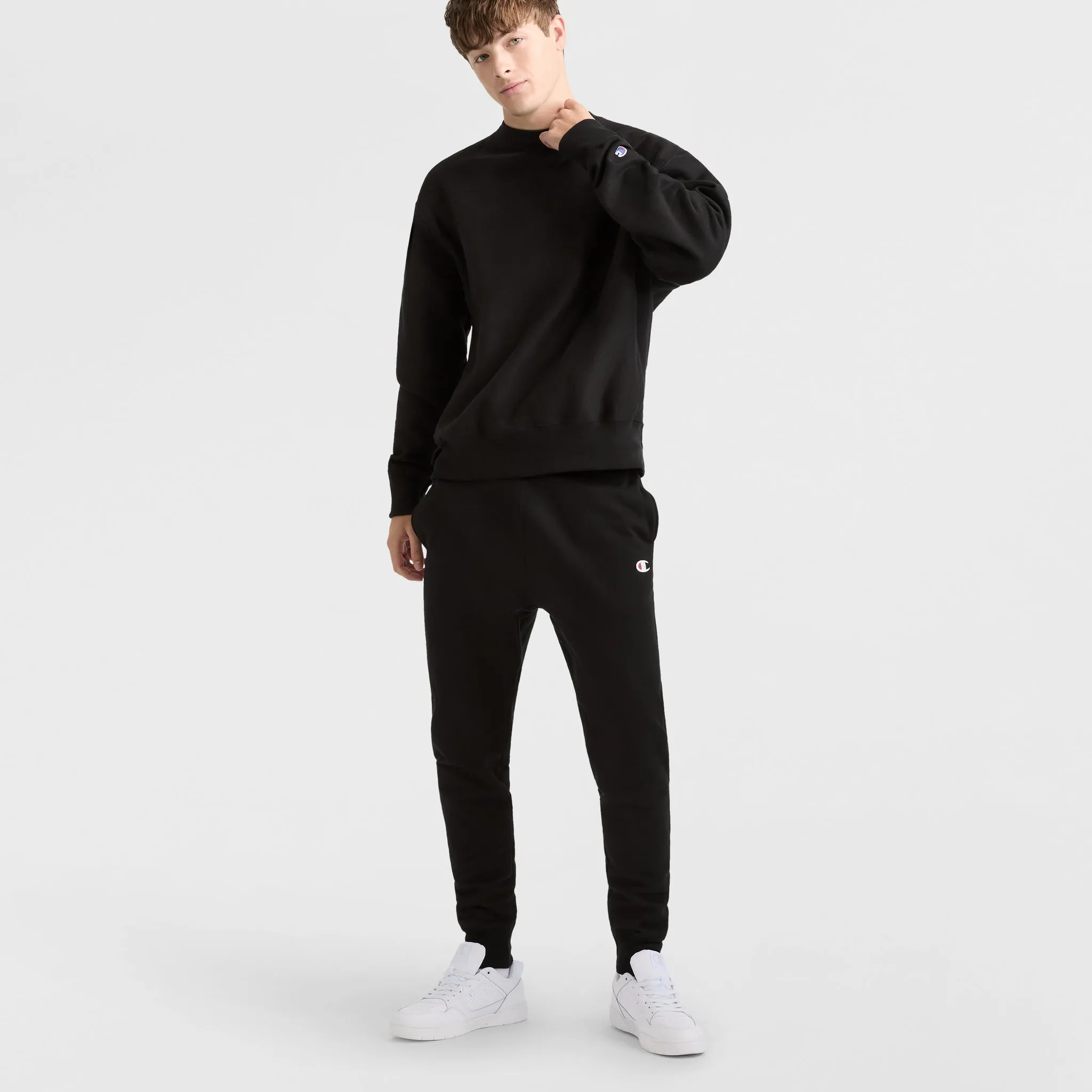 Reverse Weave Crewneck Sweatshirt Urban Street Look