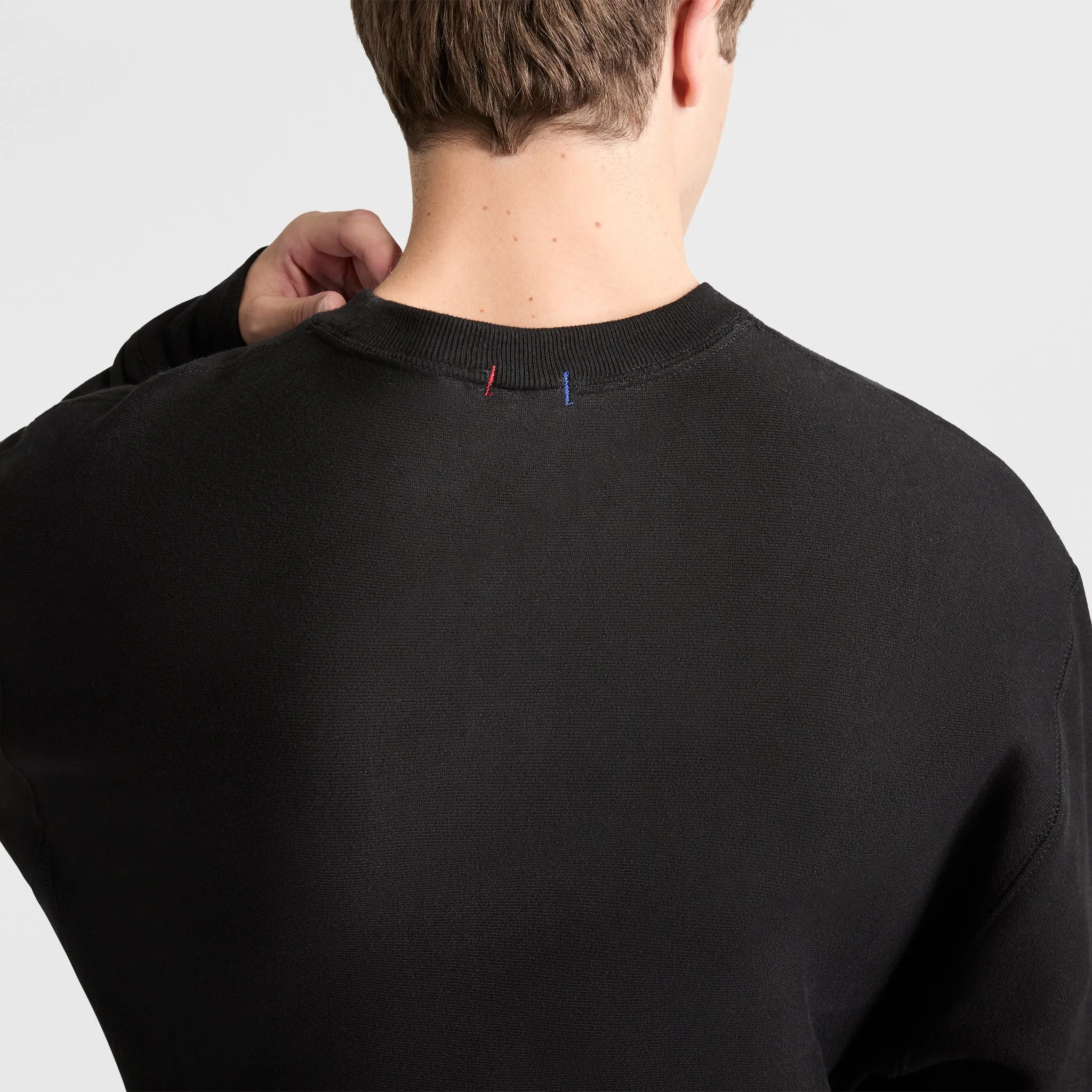 Reverse Weave Crewneck Sweatshirt Urban Street Look