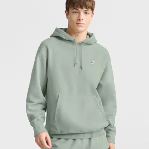 Reverse Weave Dropped Shoulder Hoodie Urban Street Look