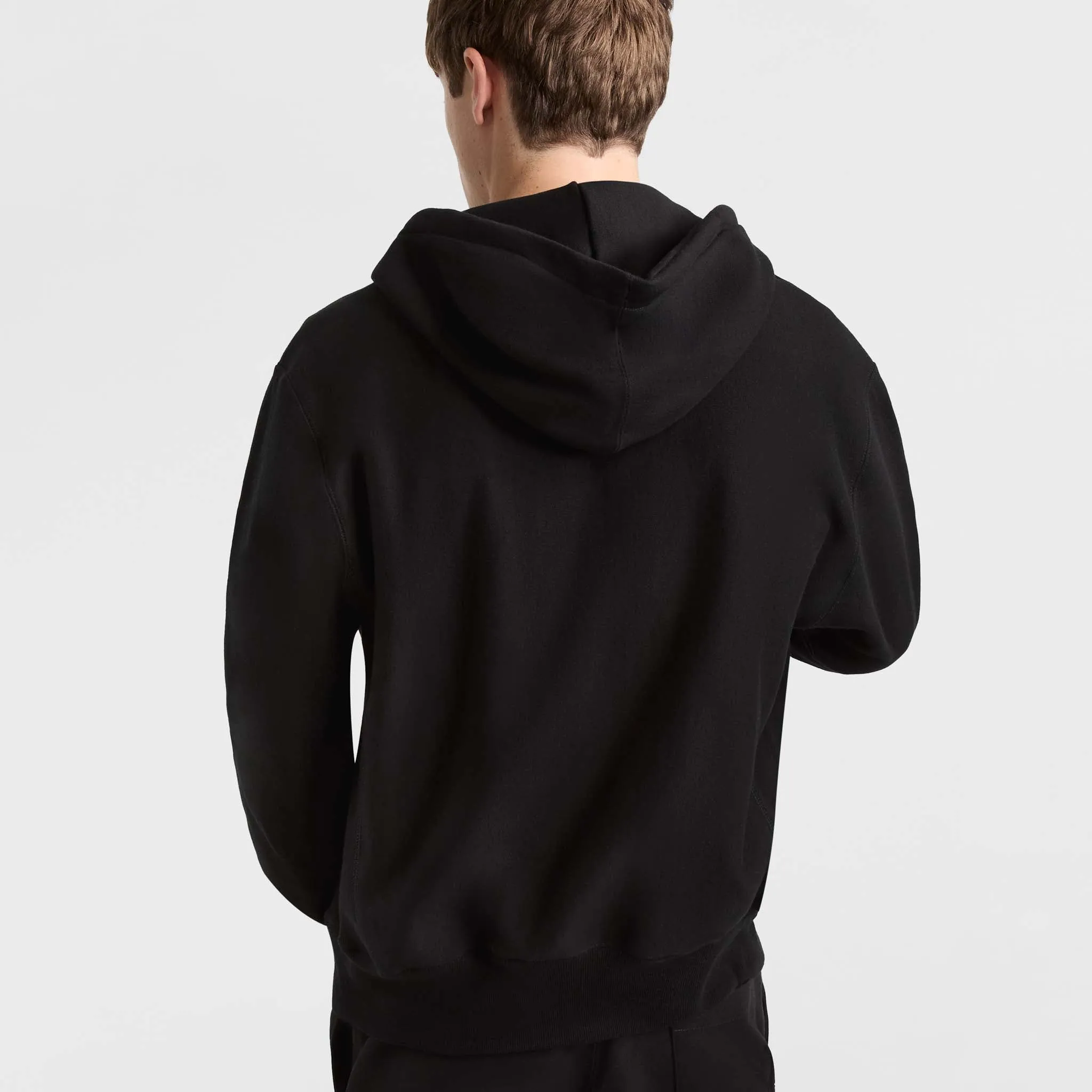 Reverse Weave Full-Zip Hoodie Urban Street Look