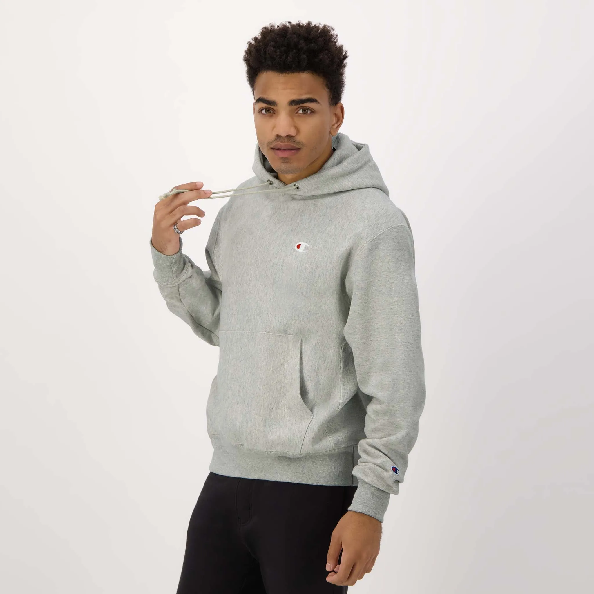 Reverse Weave Hoodie, C Logo Urban Street Look