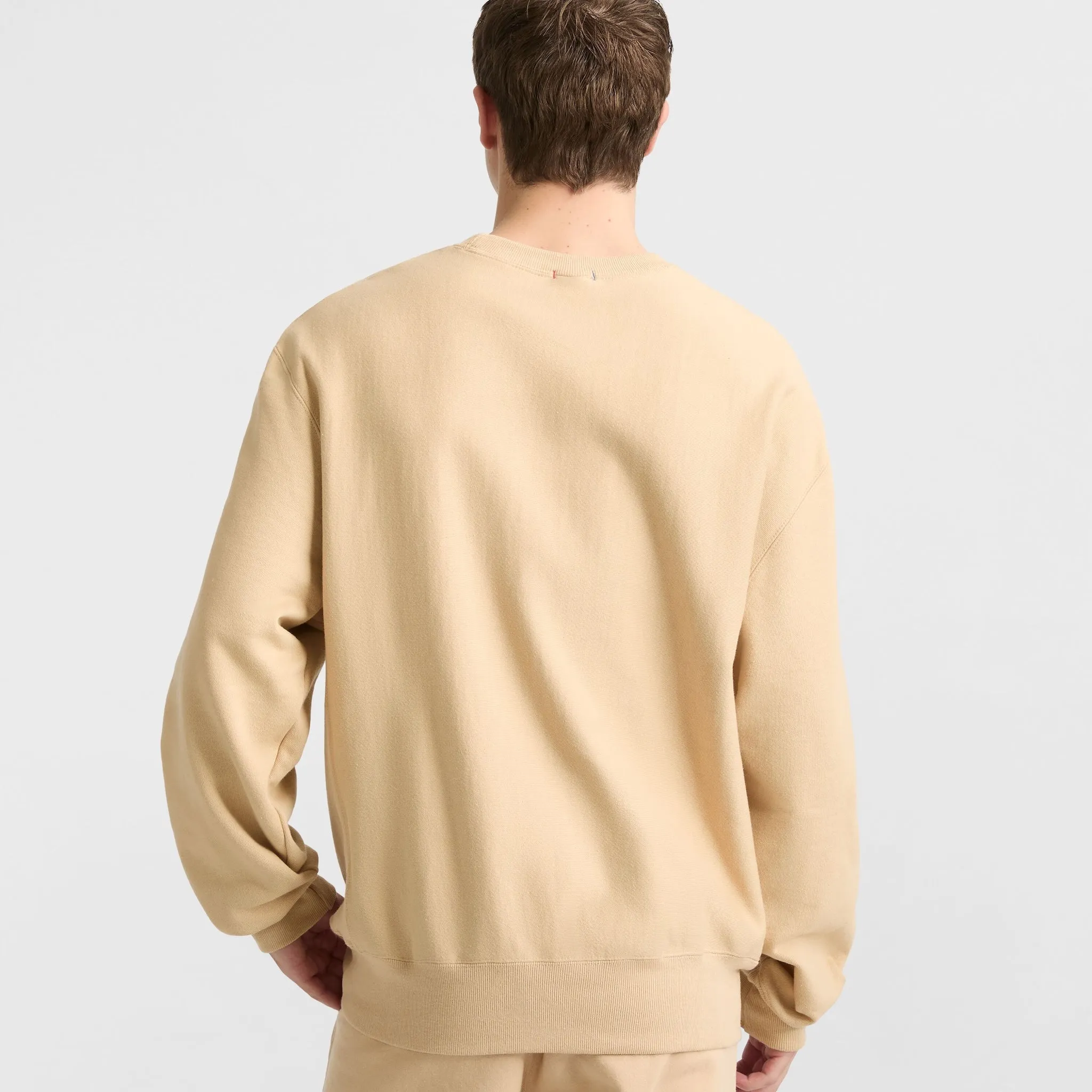 Reverse Weave Stadium Crewneck Sweatshirt, C Logo Urban Street Look