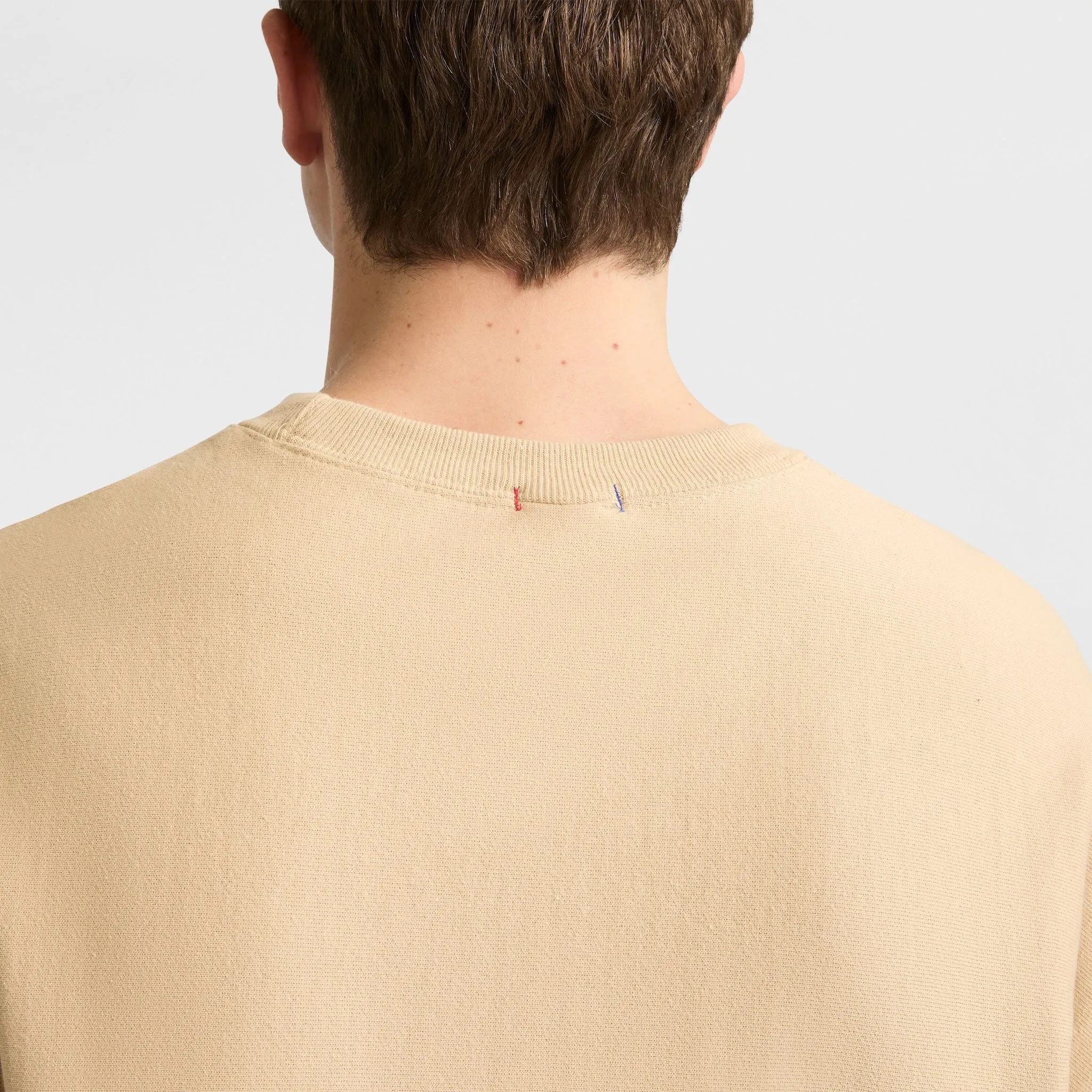 Reverse Weave Stadium Crewneck Sweatshirt, C Logo Urban Street Look