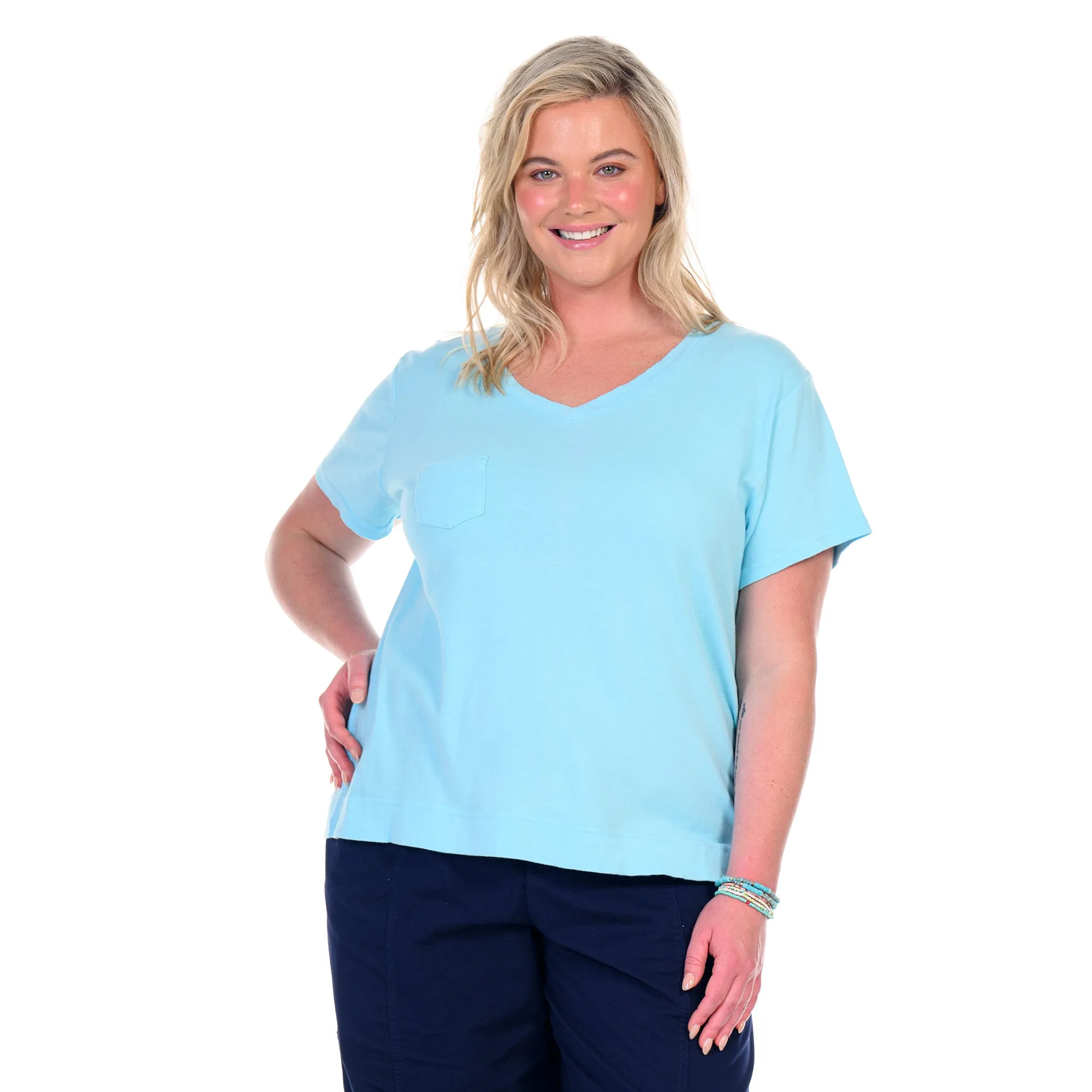 Ribbed Logo Fem T | Plus size Weekend Relaxed Look