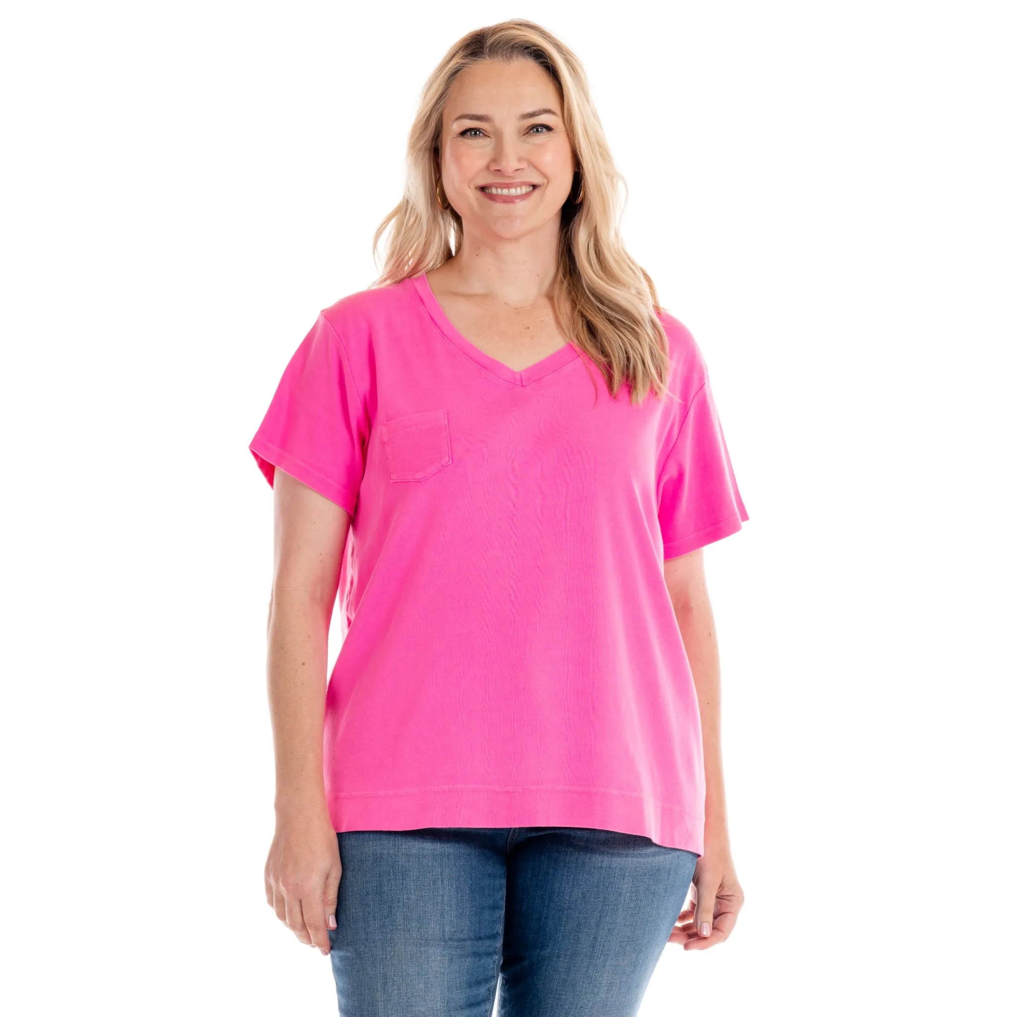 Ribbed Logo Fem T | Plus size Weekend Relaxed Look