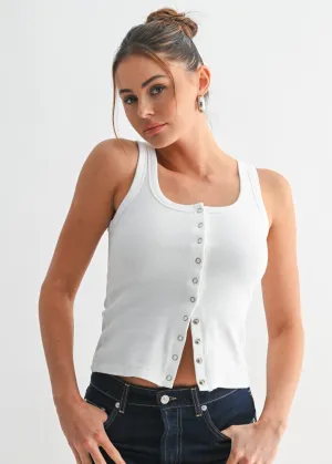Ribbed Snap Tank Summer Festival Tee