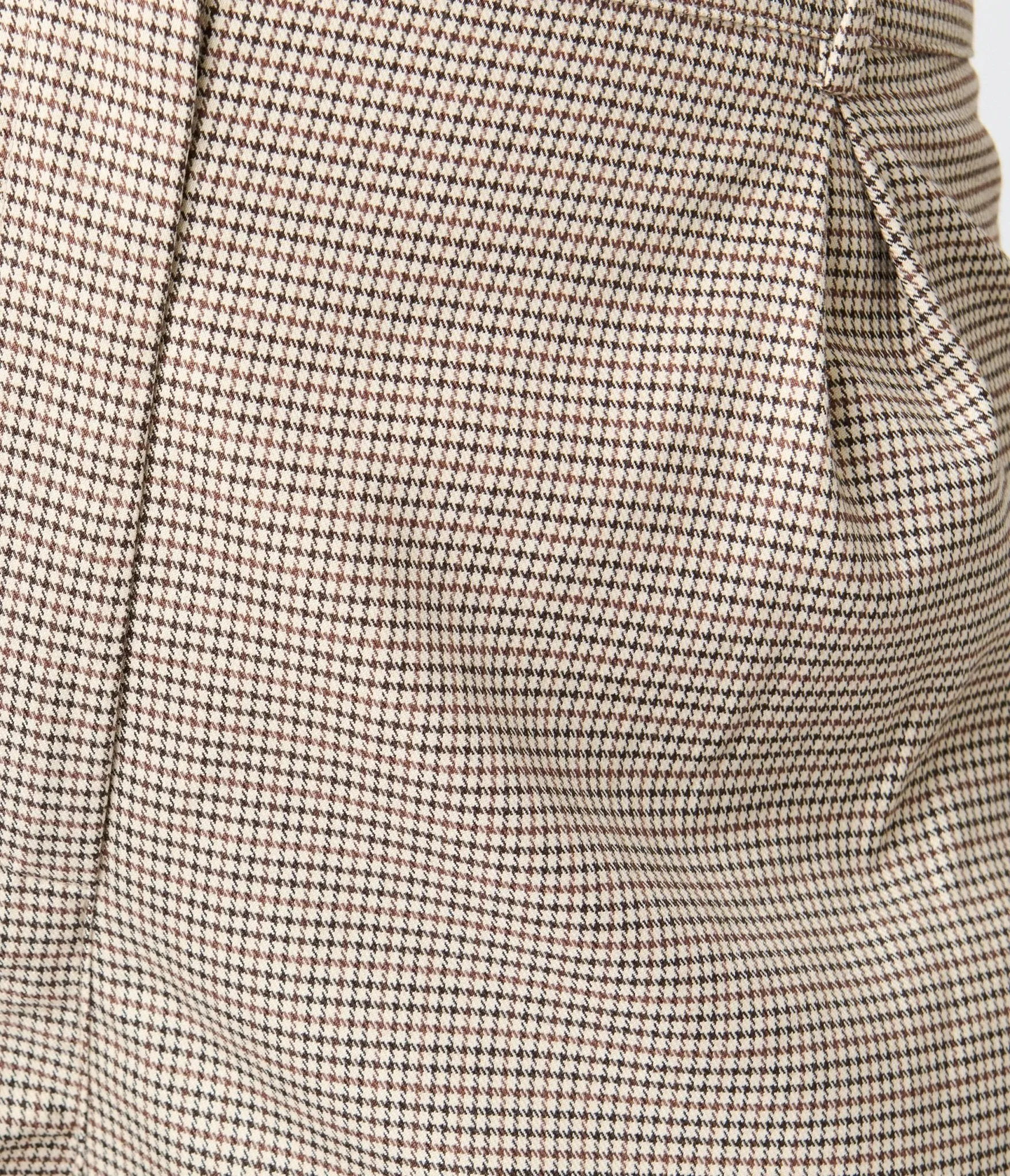Royal Monk Plus Size Brown Houndstooth Eliza Trousers Comfortable Travel Wear
