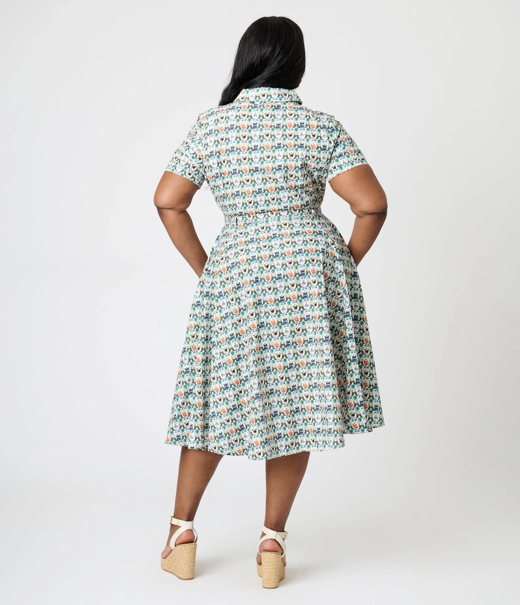 Royal Monk Plus Size Purrrfect Bella Swing Dress Casual Everyday Look