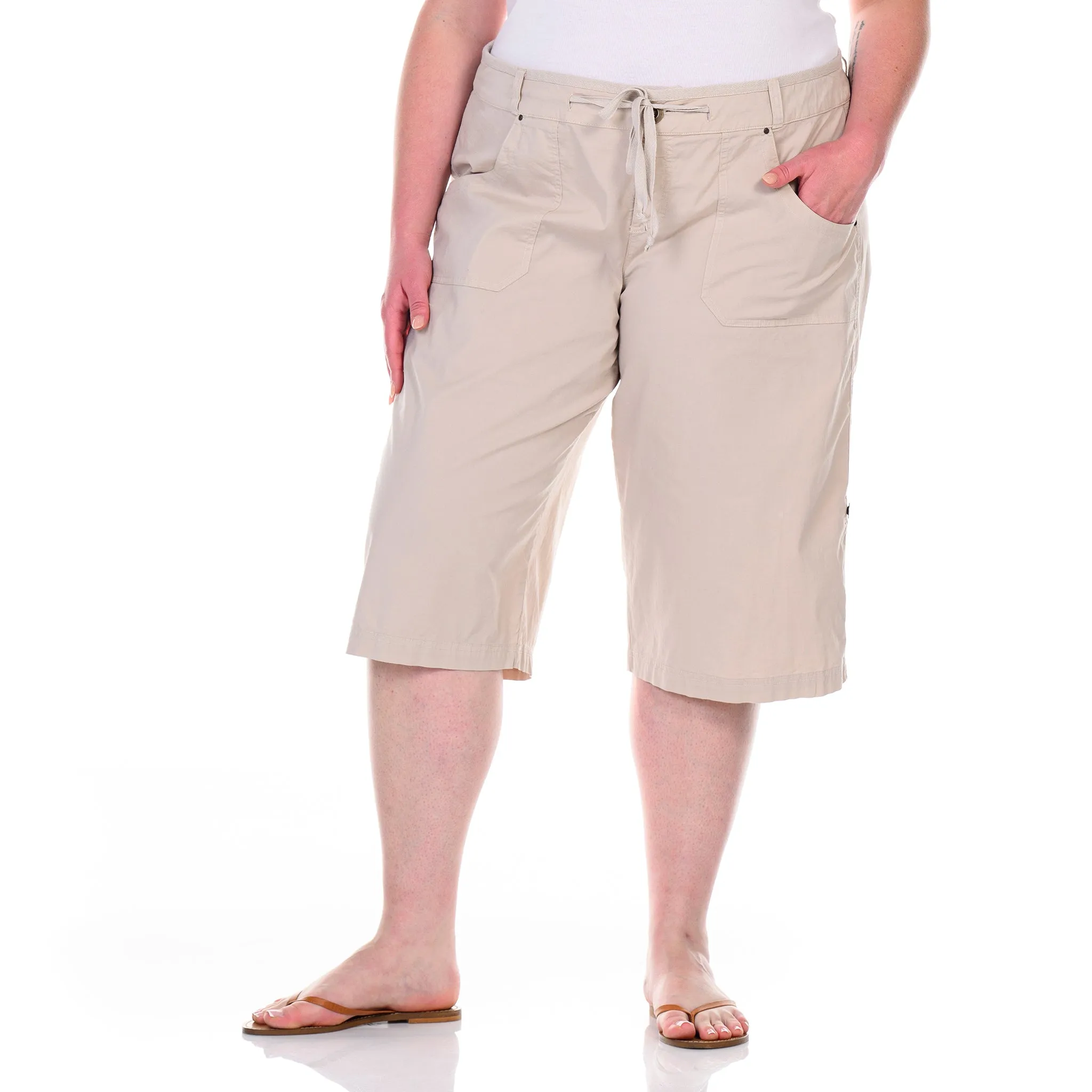 Safari Pedal Pushers | Plus Size Weekend Relaxed Look