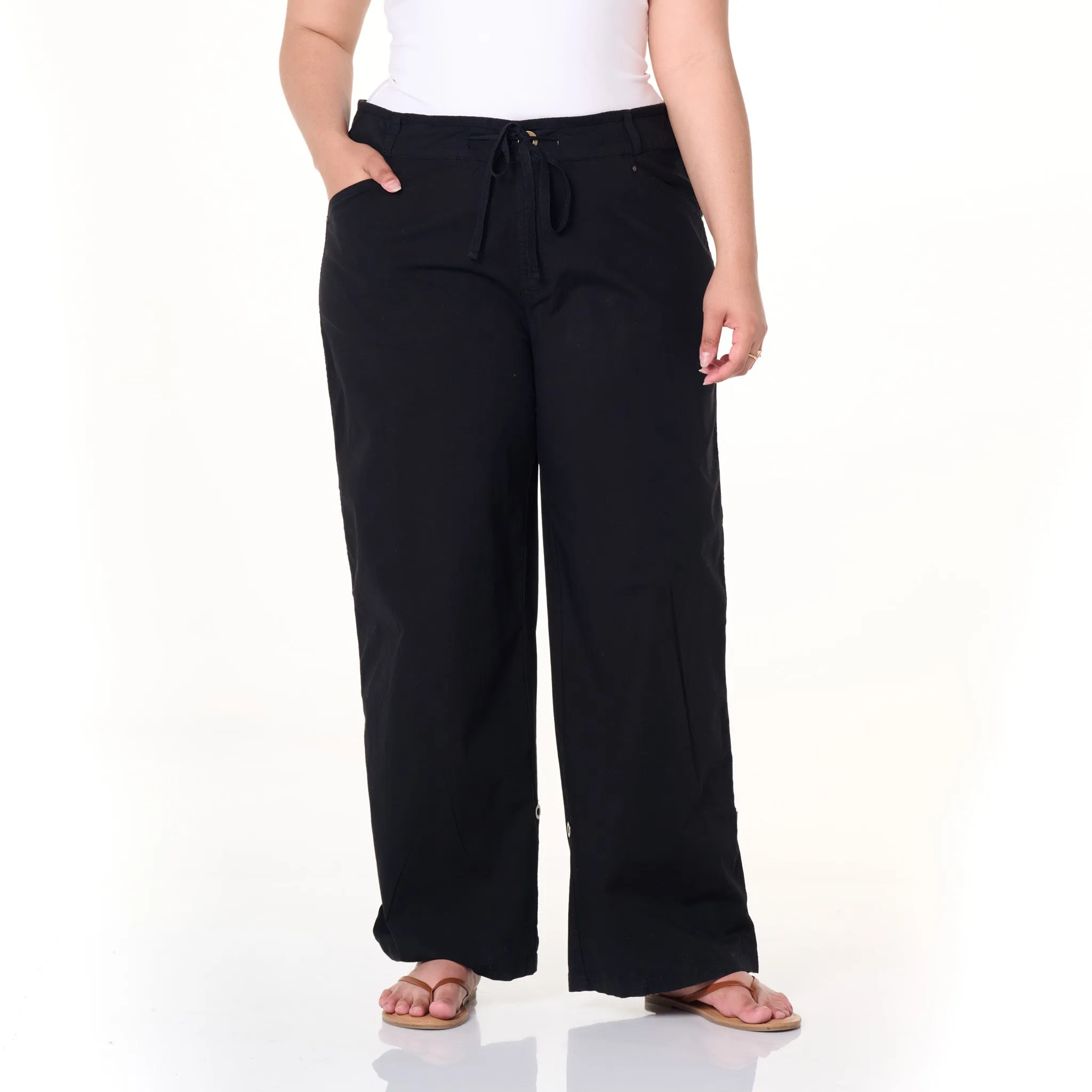 Safari Rollup Pant | Plus Size Weekend Relaxed Look