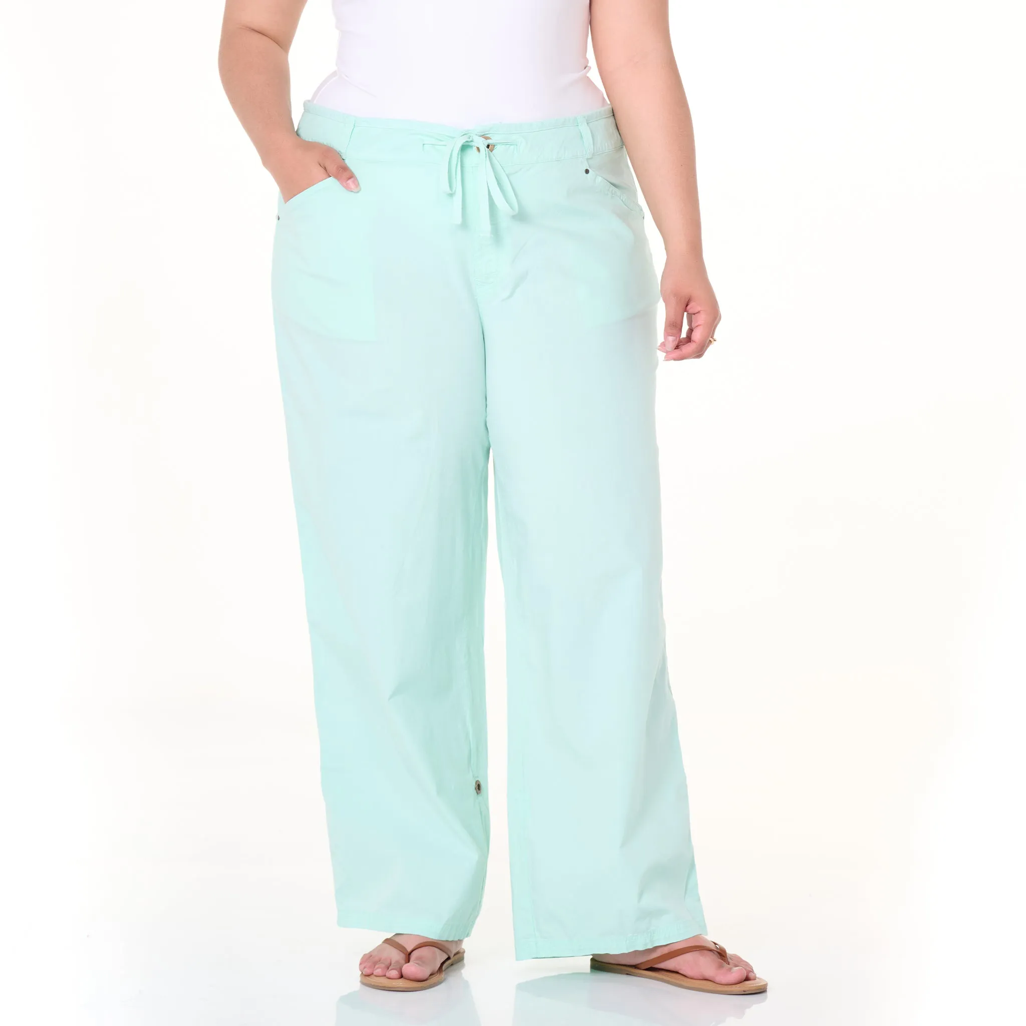 Safari Rollup Pant | Plus Size Weekend Relaxed Look