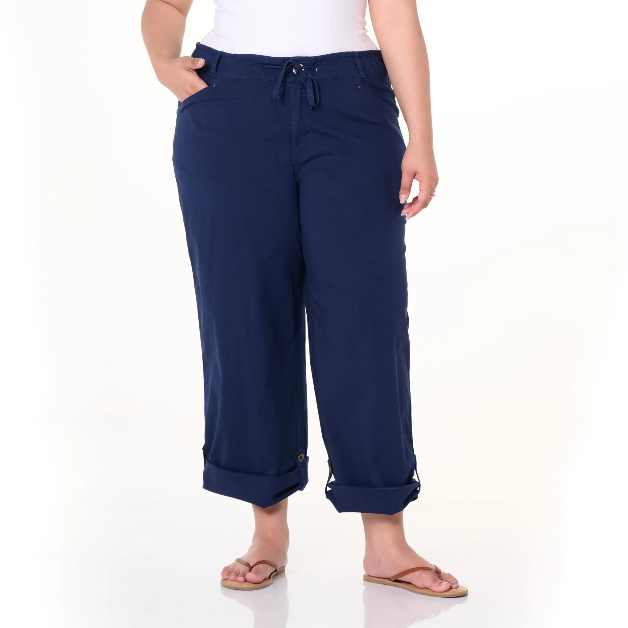 Safari Rollup Pant | Plus Size Weekend Relaxed Look