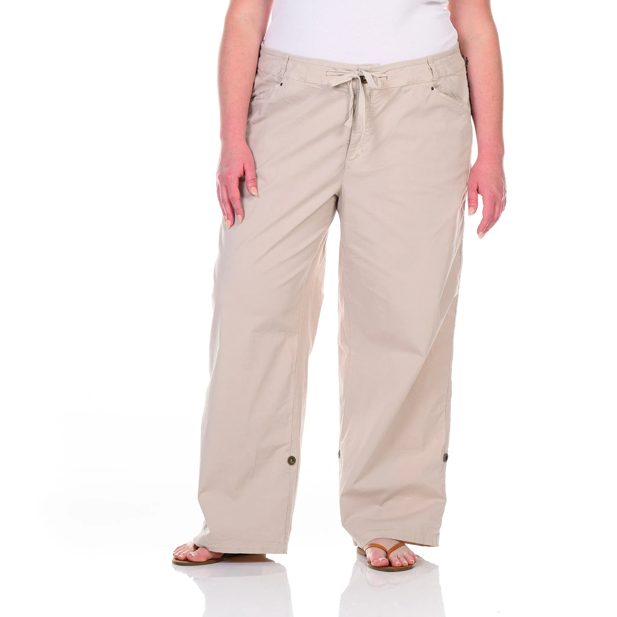 Safari Rollup Pant | Plus Size Weekend Relaxed Look