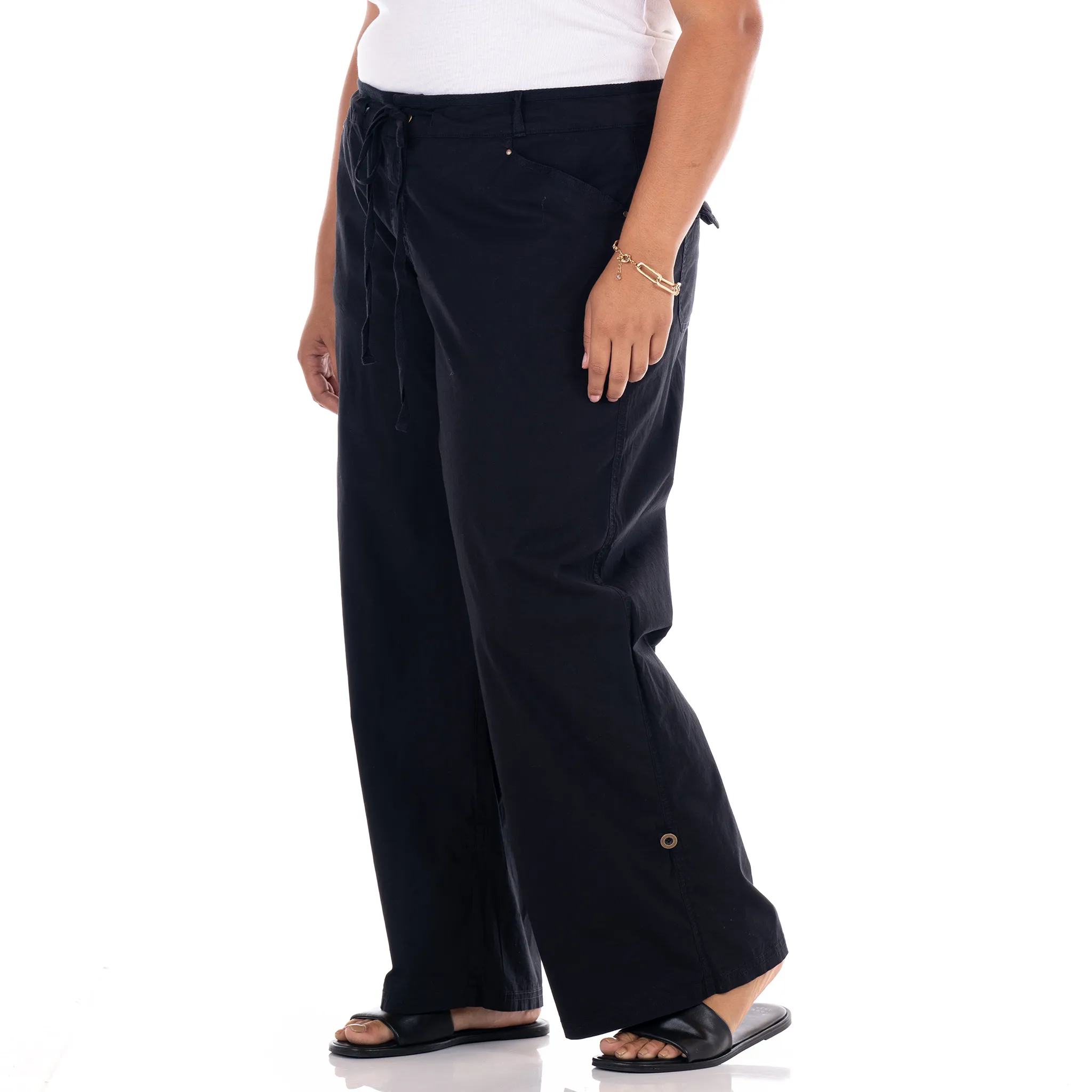 Safari Rollup Pant | Plus Size Weekend Relaxed Look