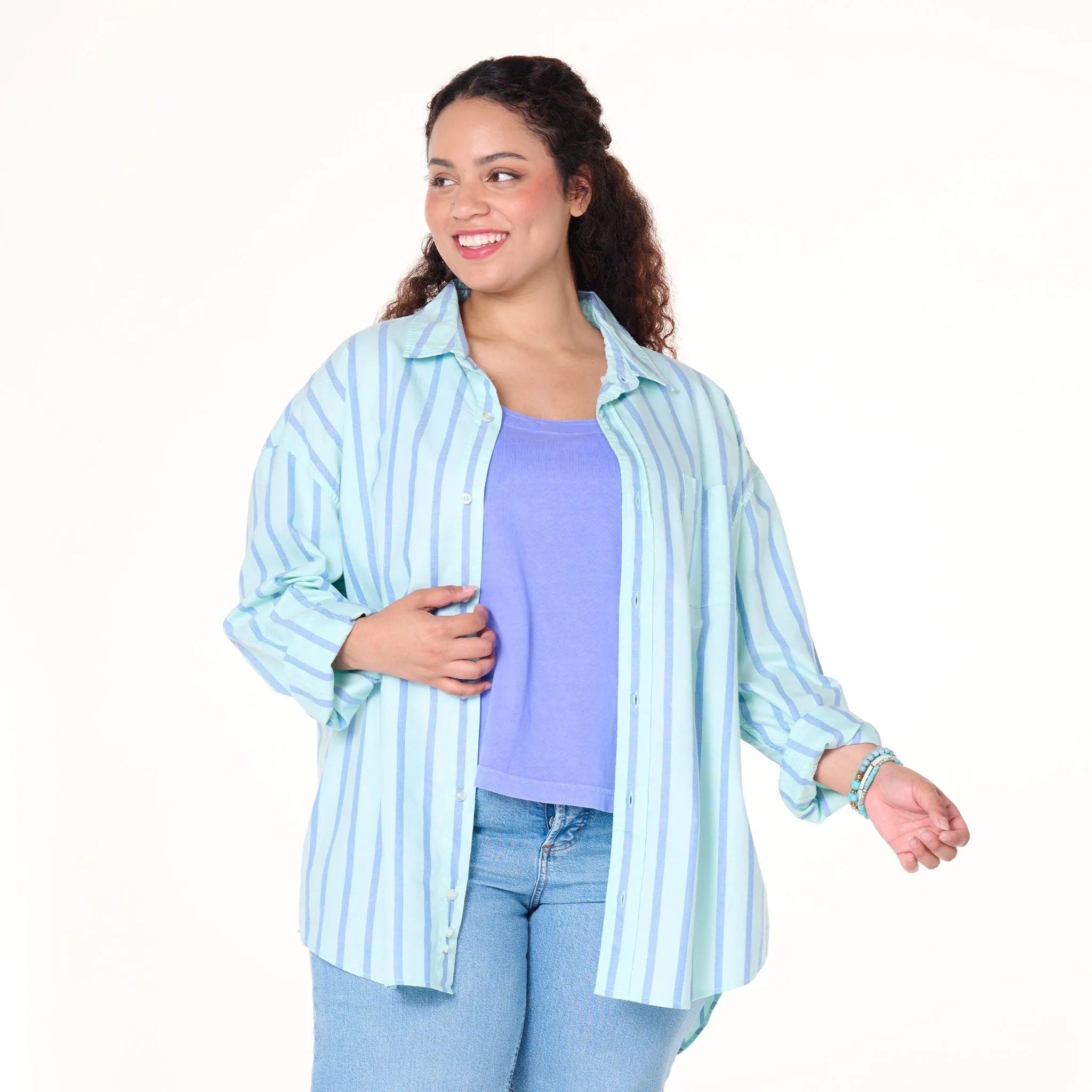 Sailaway Oxford Shirt | Plus Size Office Ready